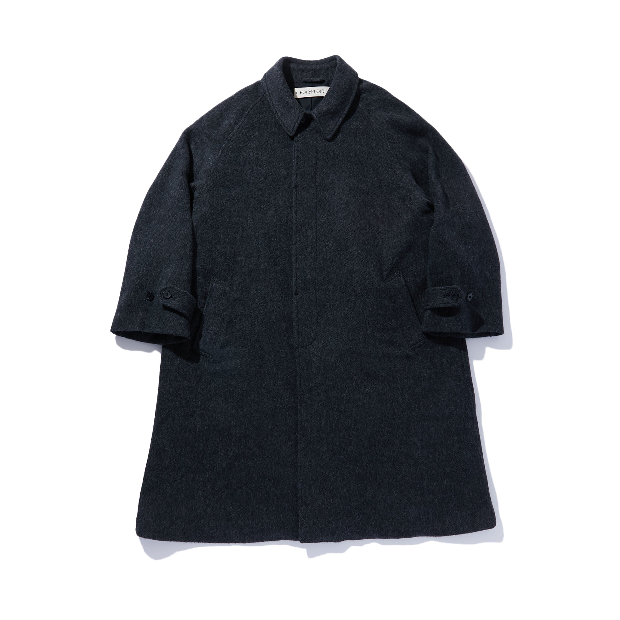 POLYPLOID「LONG COAT – TYPE C / DARK CHARCOAL」 – SISTER