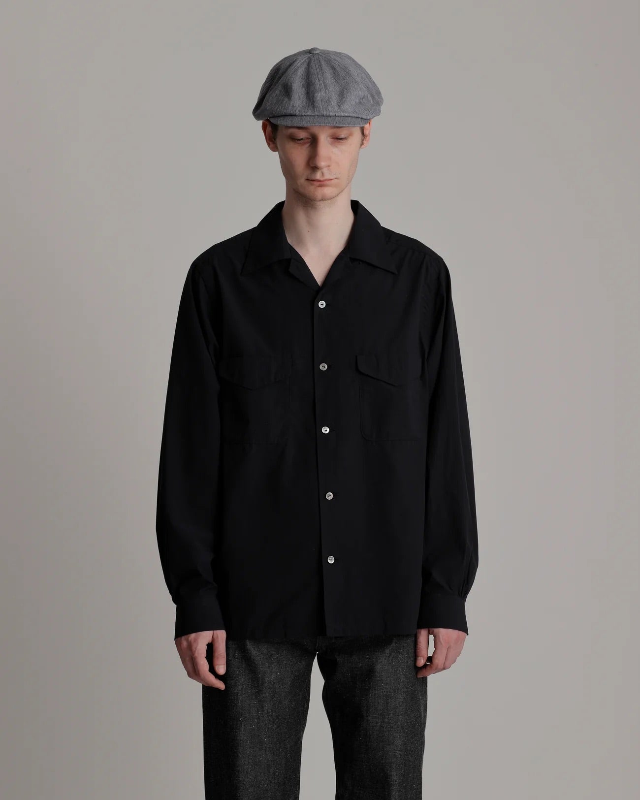 なおと T.T 「Lot.101 OPEN COLLAR SHIRT / NAVY」 – SISTER