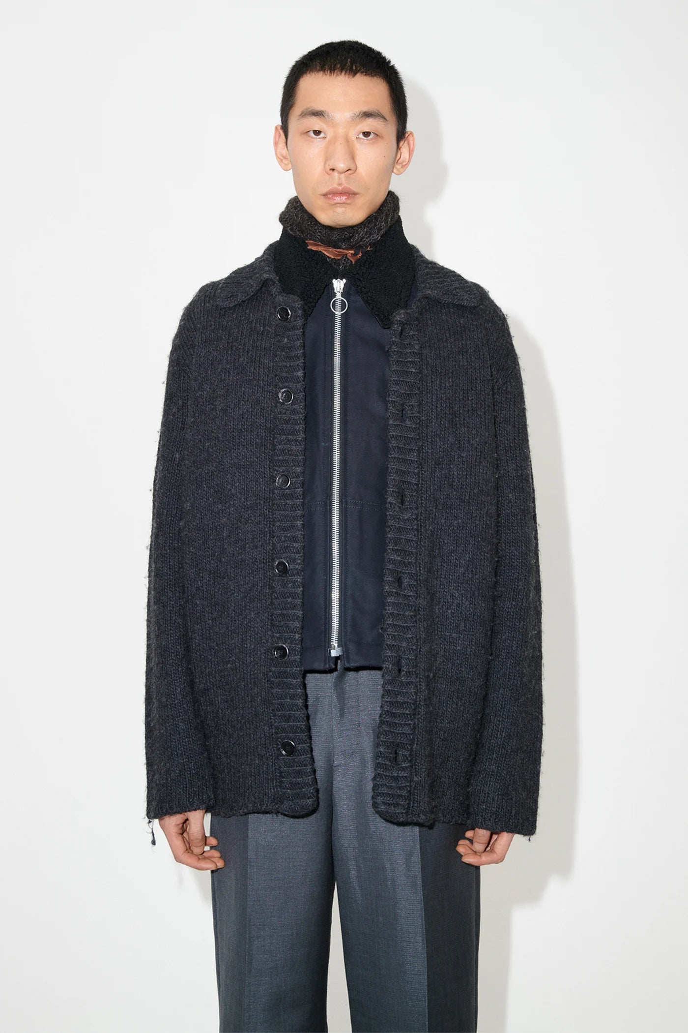 our legacy big cardigan ビッグ ガーディガン OUR LEGACY 「BIG CARDIGAN SHADOW BLACK FUNKY ACRYIC」 – SISTER