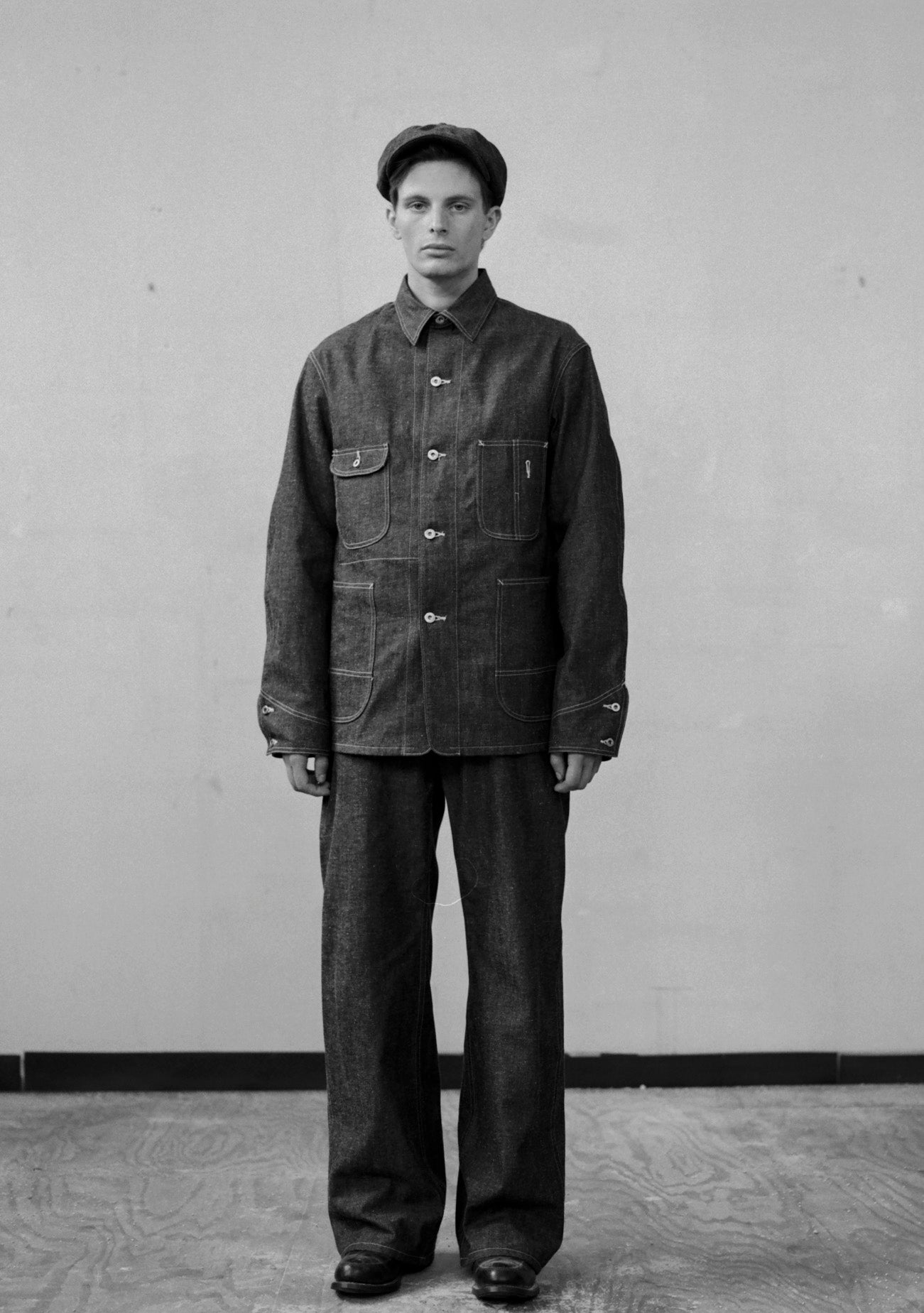 T.T 「Lot.716 DAMAGED COVERALL JACKET WITH CHINSTRAP / RAW INDIGO