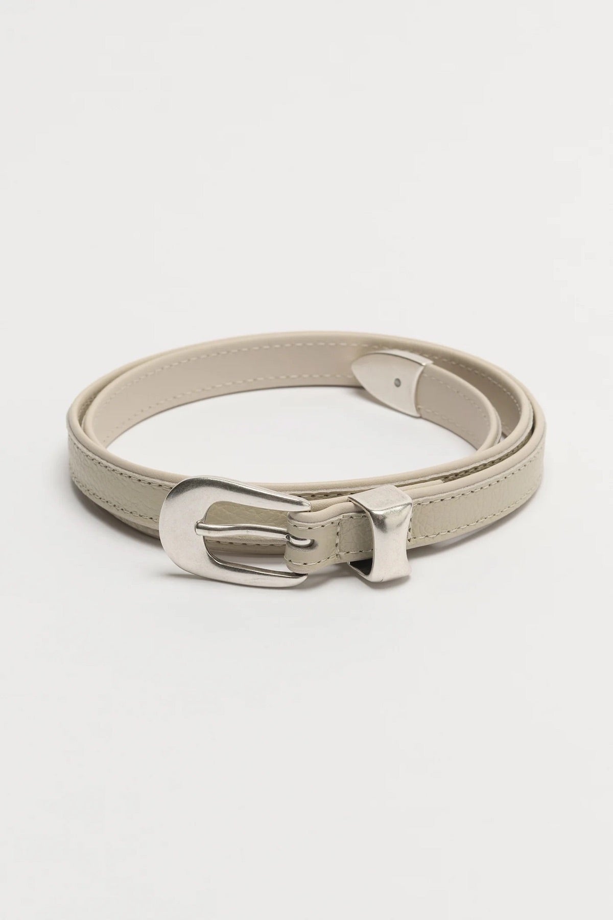 OUR LEGACY ベルト ホワイト Our Legacy - Speed Belt Fauxstrich White Leather | Our Legacy