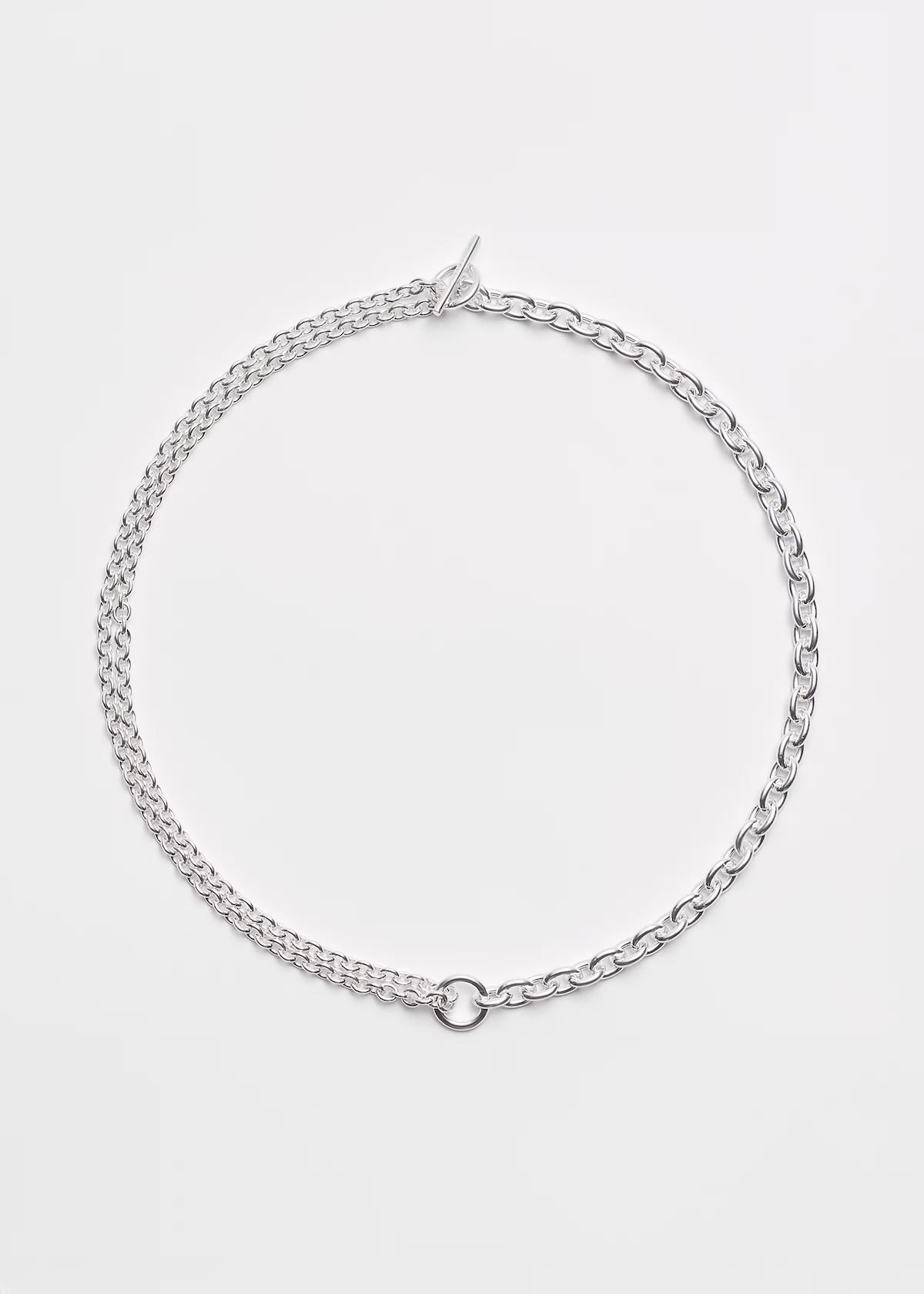 All Blues「Double necklace thin Polished 925 Sterling Silver 