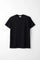 FYNELYNE engineered by LIFiLL 「COTTONY SHORT SLEEVE CREW NECK / BLACK」