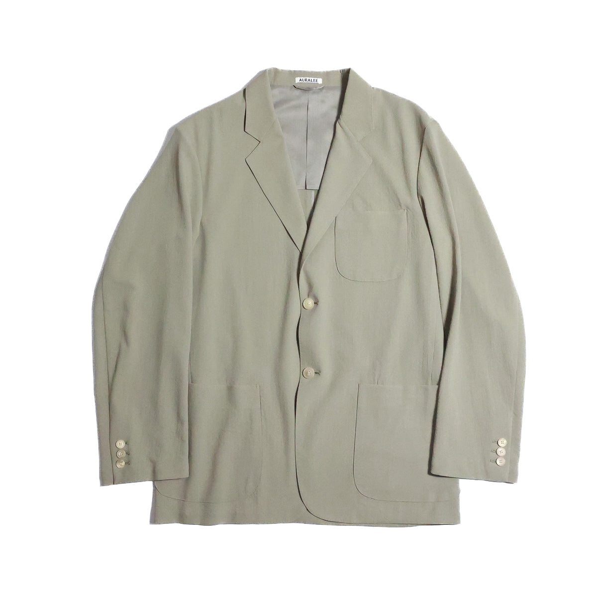 AURALEE 「HARD TWIST WOOL VIYELLA JACKET / LIGHT KHAKI」 – SISTER