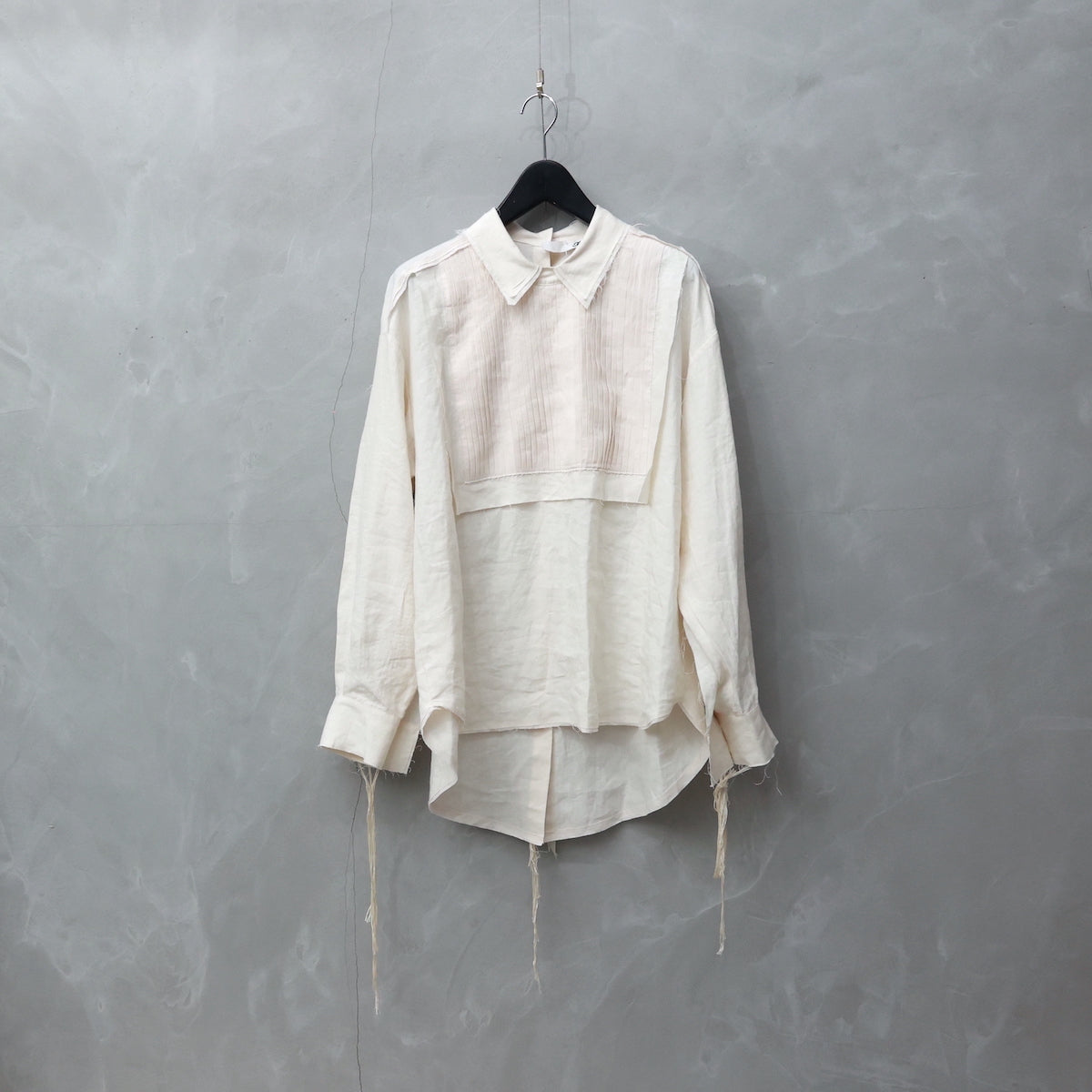 美品25SS Midorikawa ミドリカワ リボンテープ シャツ 608P▲ 美品25SS Midorikawa ミドリカワ リボンテープ シャツ 608P