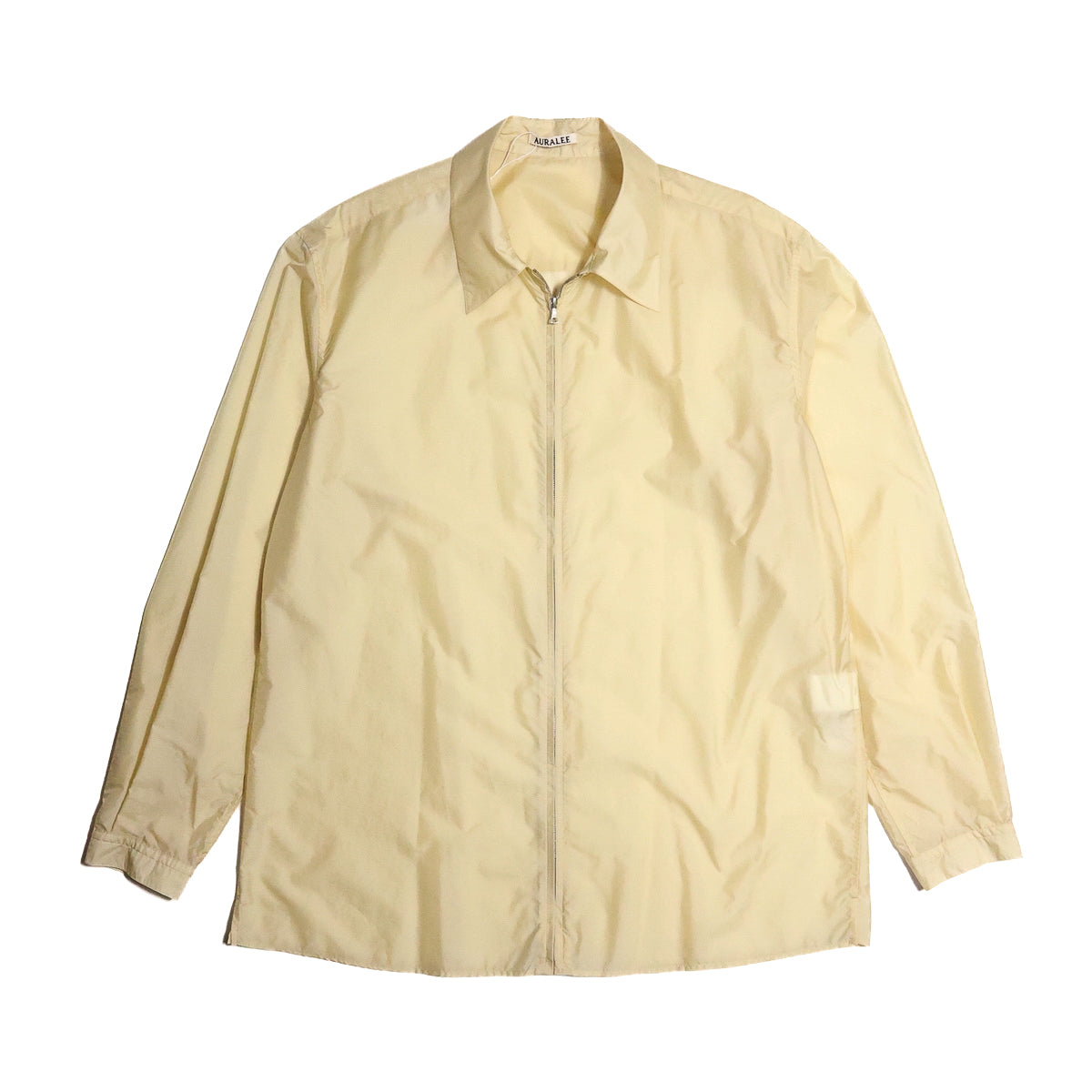 AURALEE 「LIGHT NYLON ZIP SHIRT / LIGHT YELLOW」