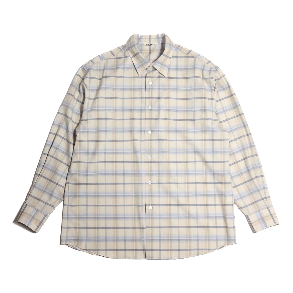 AURALEE 「SUPER LIGHT WOOL CHECK SHIRTS / LIGHT BEIGE CHECK」 – SISTER