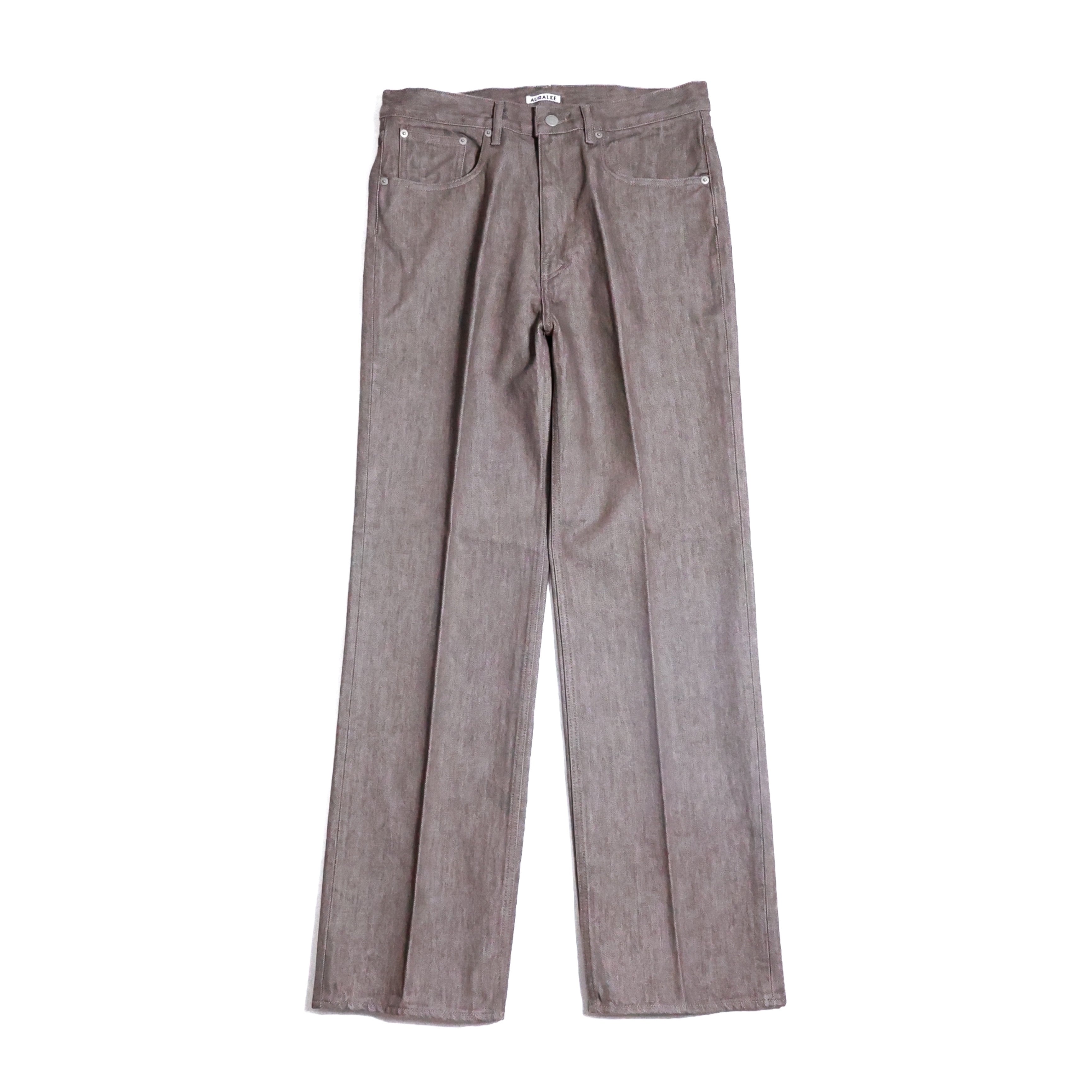 AURALEE 「HARD TWIST BROWN DENIM 5P PANTS / MOCHA BROWN」 – SISTER