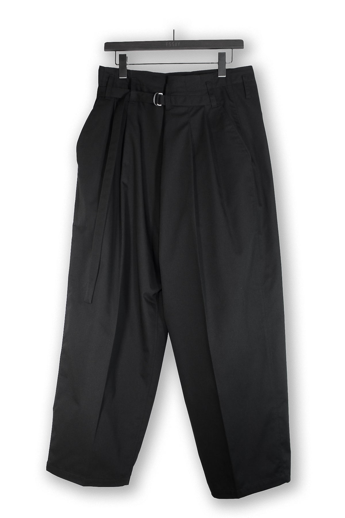 ESSAY「P-3 : SHIN HAKAMA SLACKS(2021SS) / black」