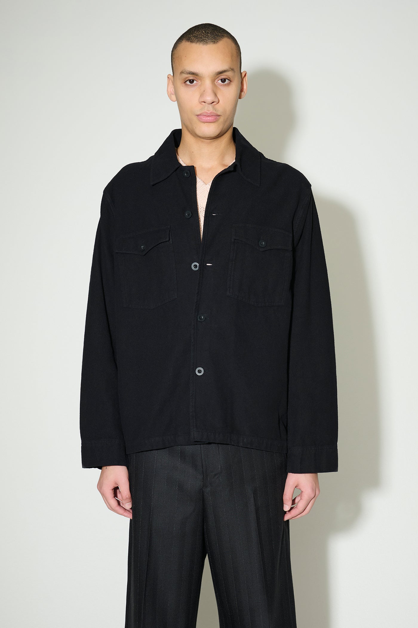 OUR LEGACY 「EVENING COACH JACKET BLACK BRUSHED COTTON」 – SISTER 