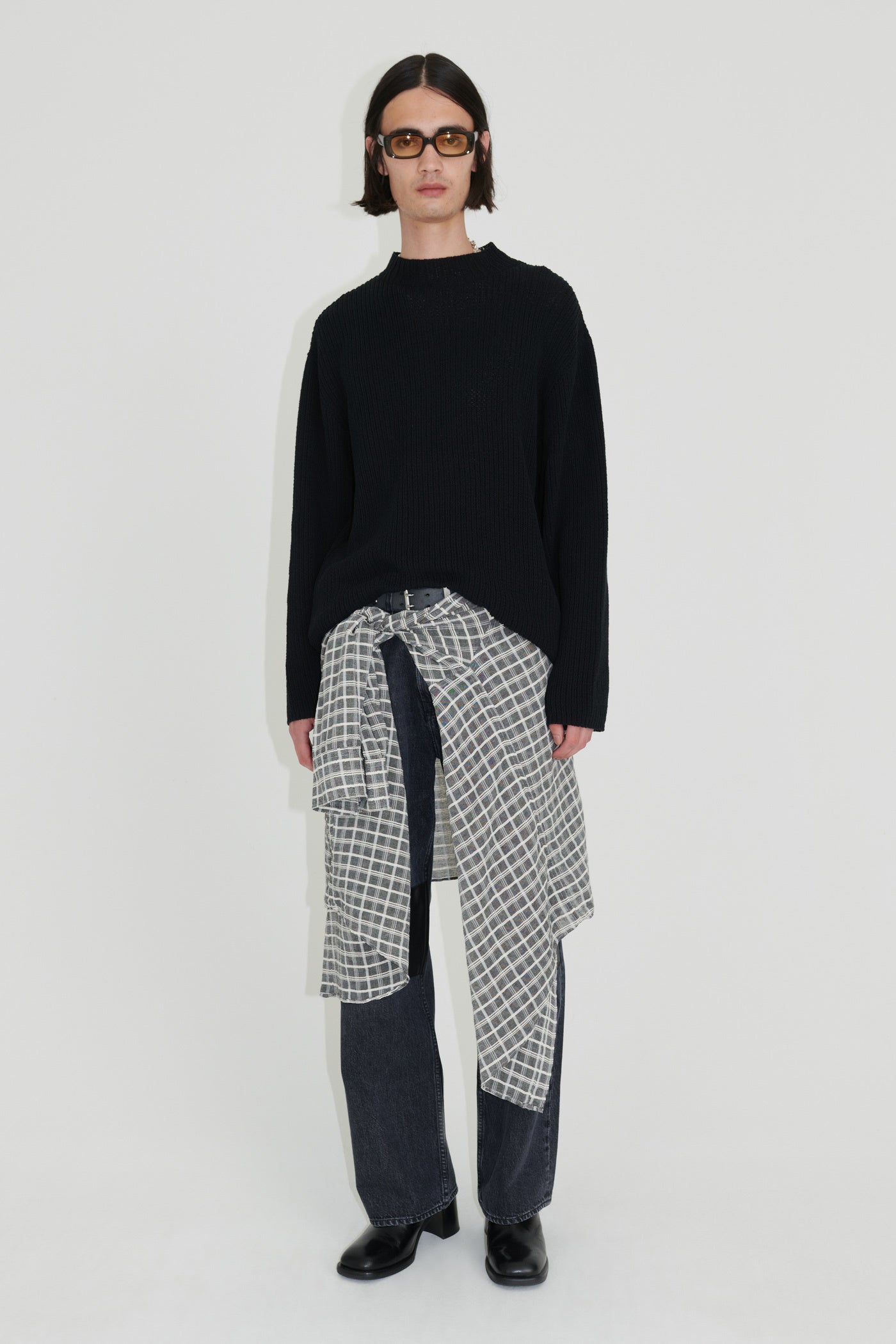 OUR LEGACY 「FUNNEL NECK BLACK COTTON RIB」 – SISTER