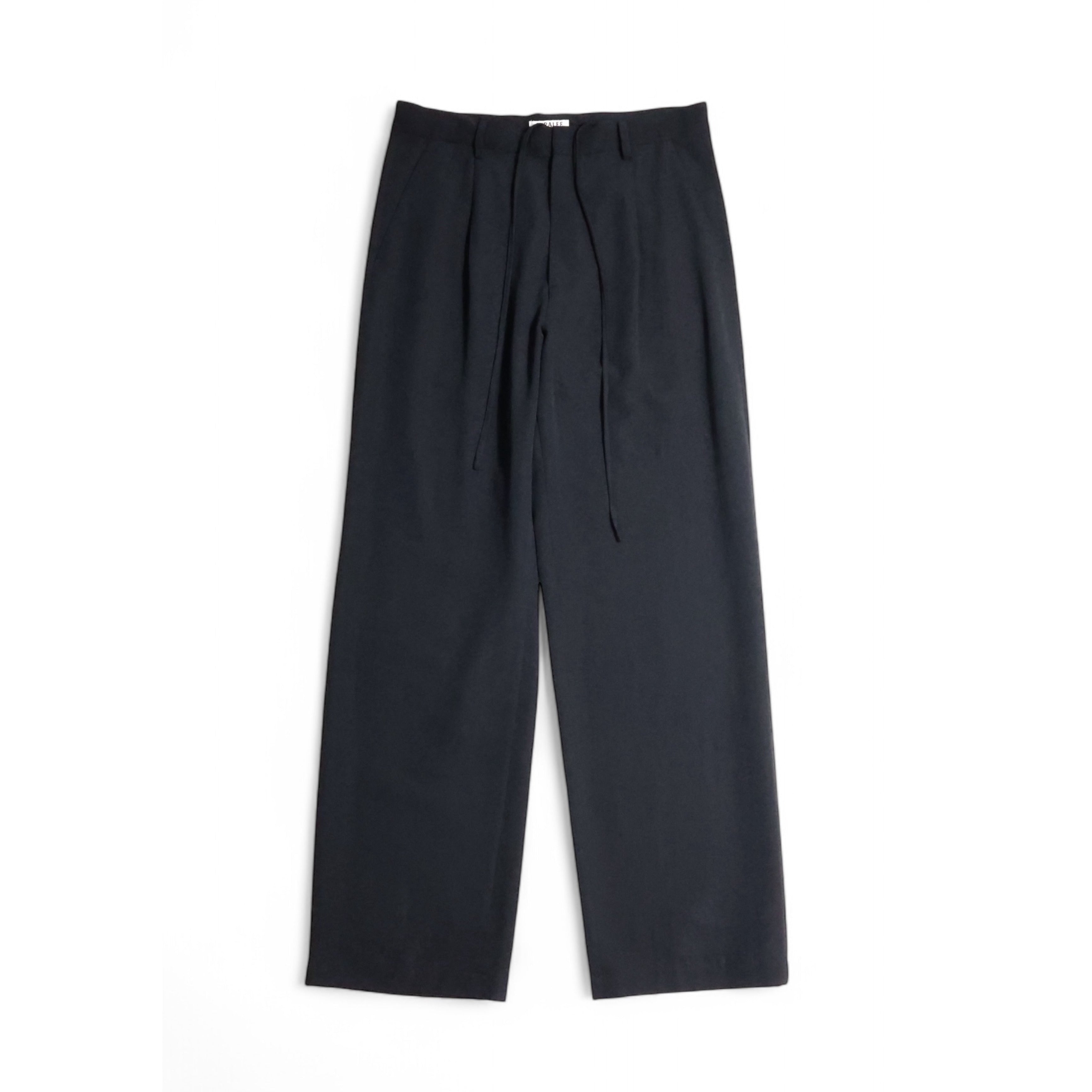 極美品 2025✨AURALEE ライトコットンウール ビエラスラックス ワイド AURALEE 「LIGHT COTTON WOOL VIYELLA SLACKS / BLACK」 – SISTER