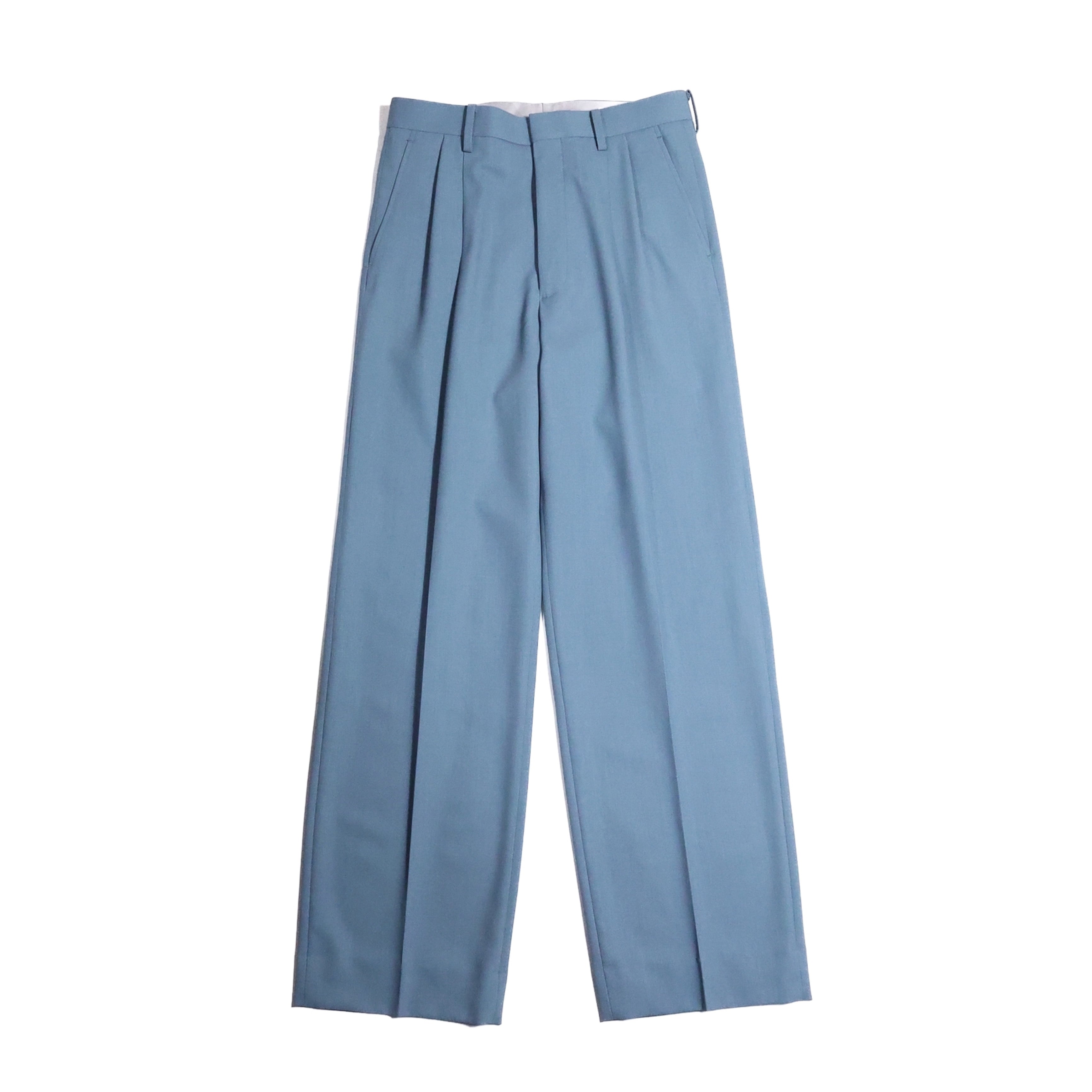 AURALEE「HARD TWIST WOOL DOBBY SLACKS / BLUE GRAY」 – SISTER