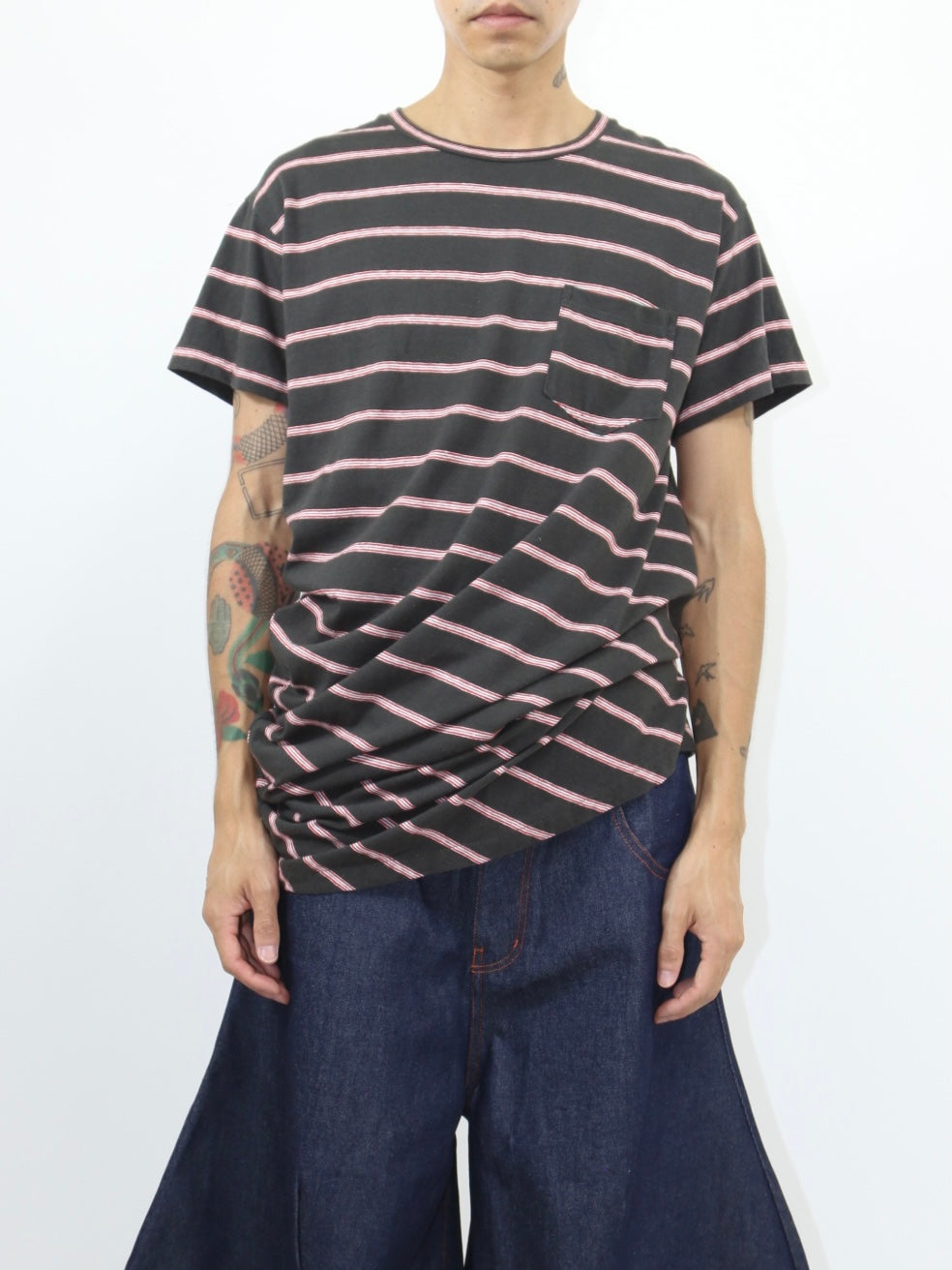 【新品・未使用】 NAM banana pocket tee ボーダーTシャツ NAM「MAN-111 BANANA POCKET TEE ST / SUMIKURO」 – SISTER