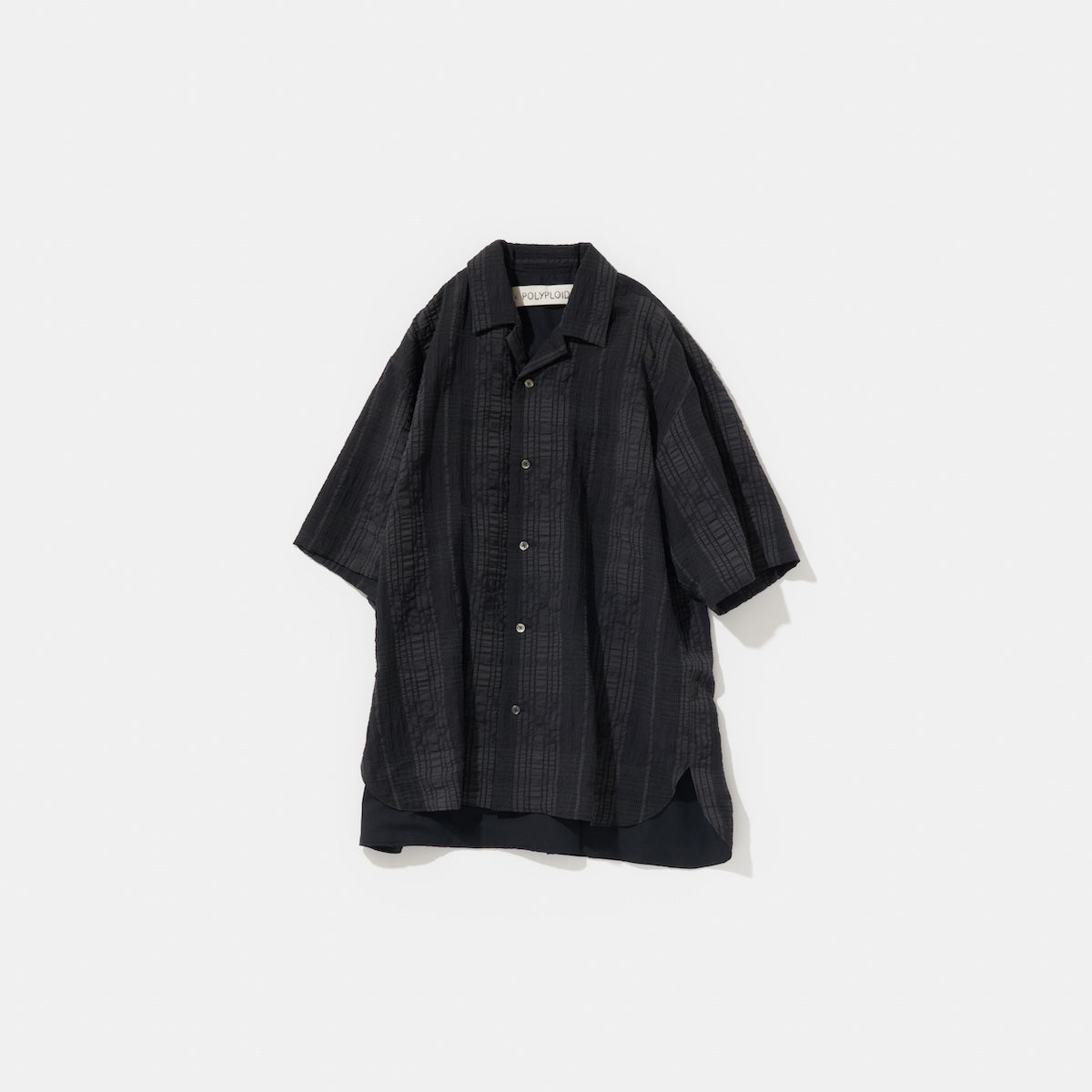 POLYPLOID 「OPEN COLLAR SHIRT TYPE-C / BLACK 」 – SISTER