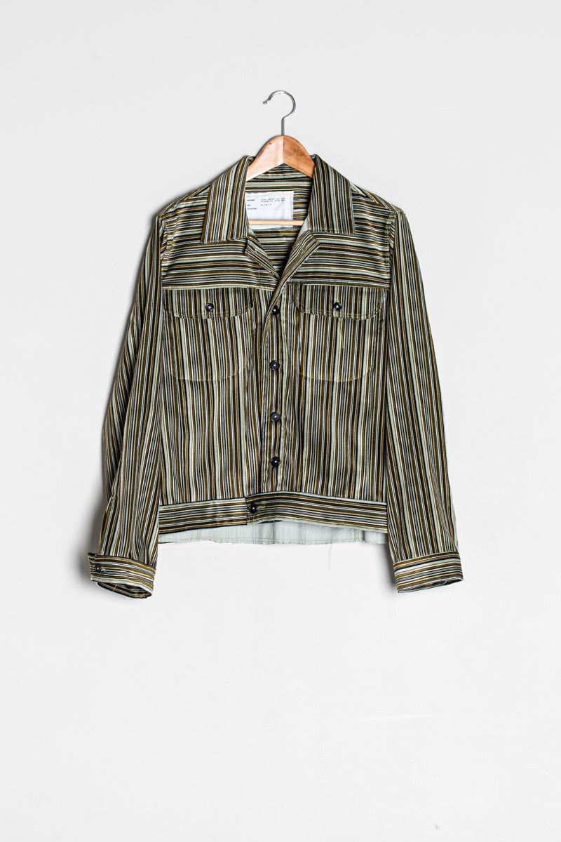 CAMIEL FORTGENS 「15.09.04.02 DENIM JACKET VELVET COTTON MULTI 