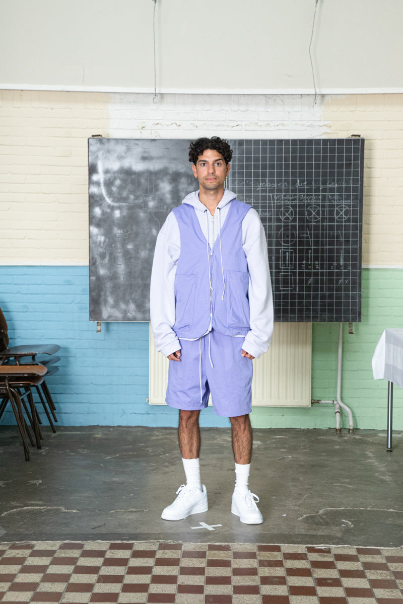 CAMIEL FORTGENS ストライプシャツ パープル 009 CAMIEL