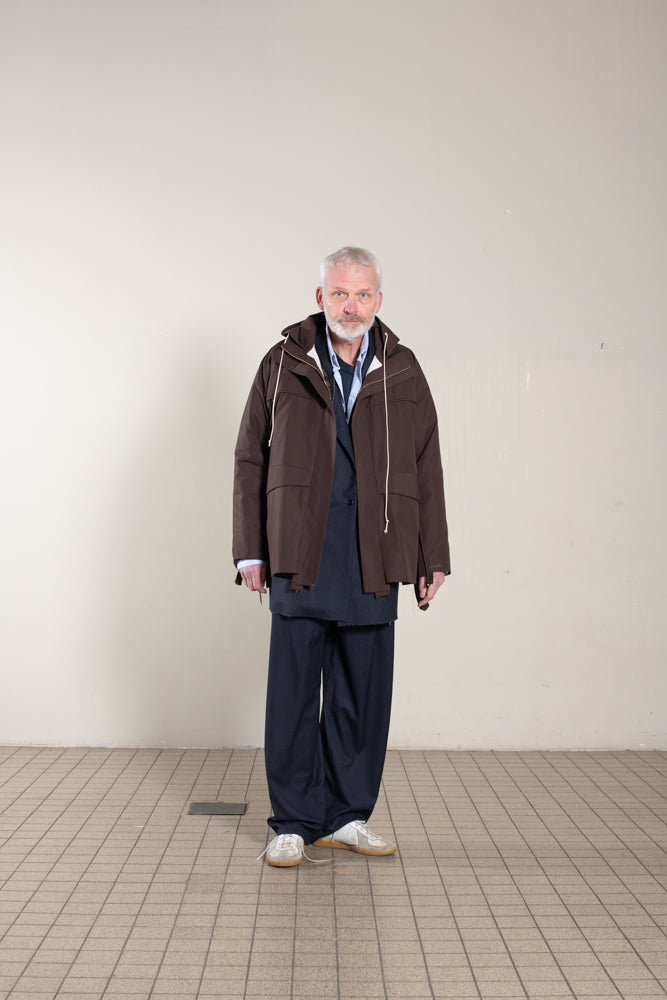 CAMIEL FORTGENS「12.09.13 POST JACKET COTTON WOVEN TWILL / BROWN 