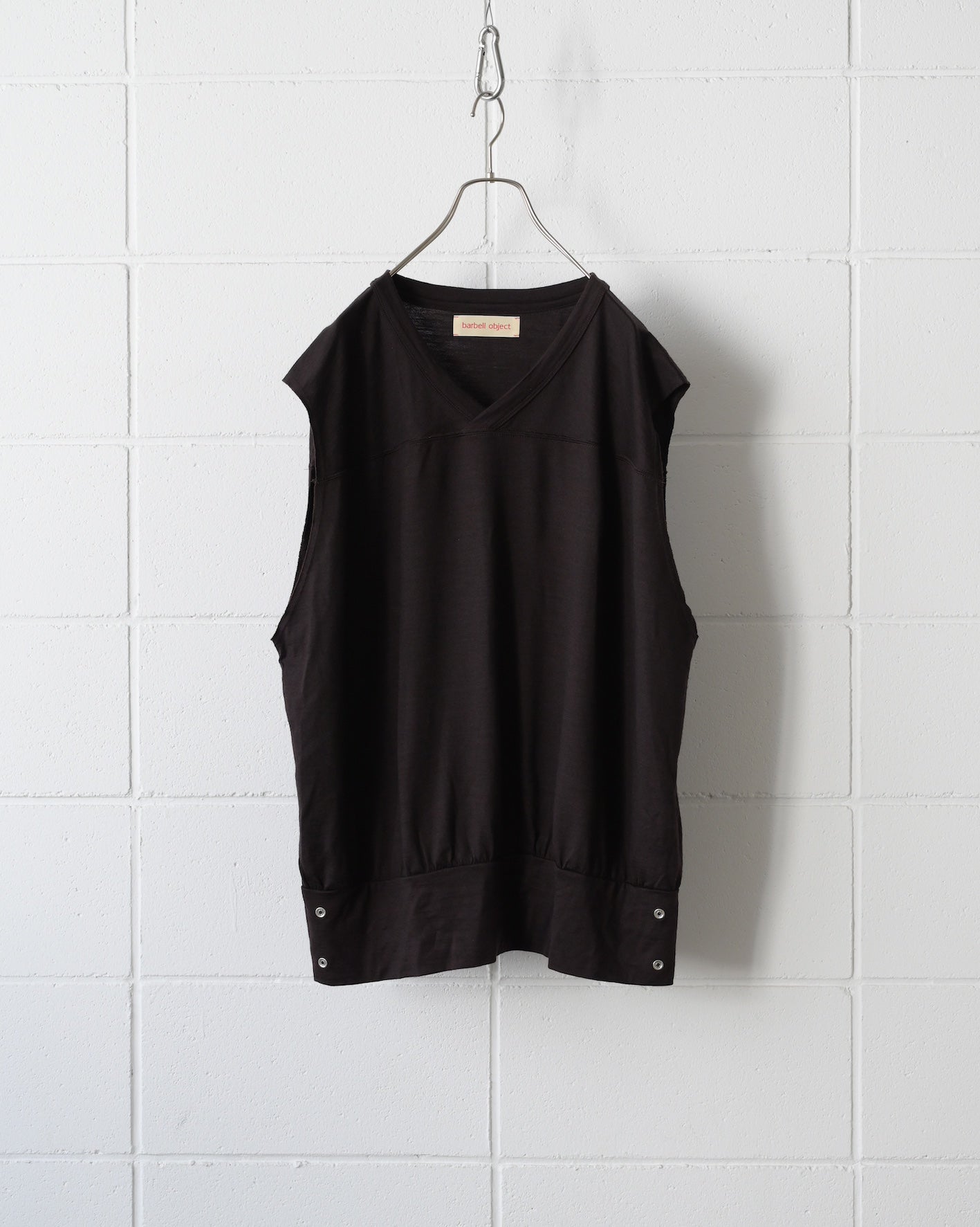 トップス barbell object bo ns top Brown トップス barbell object bo ns top Brown BO NS TOP BROWN