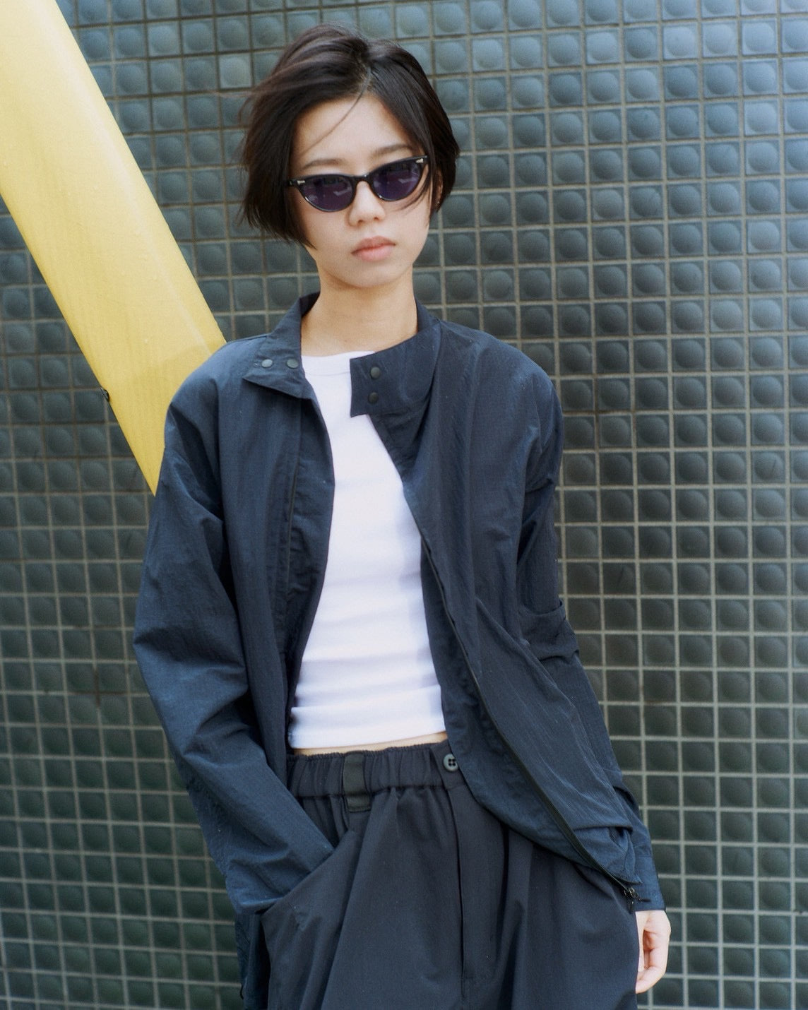 ジャケット・アウター PACS. Asymmetry Dog Ear Jacket ASYMMETRY DOG EAR JACKET GRAY | FUDGE UP NOTHING
