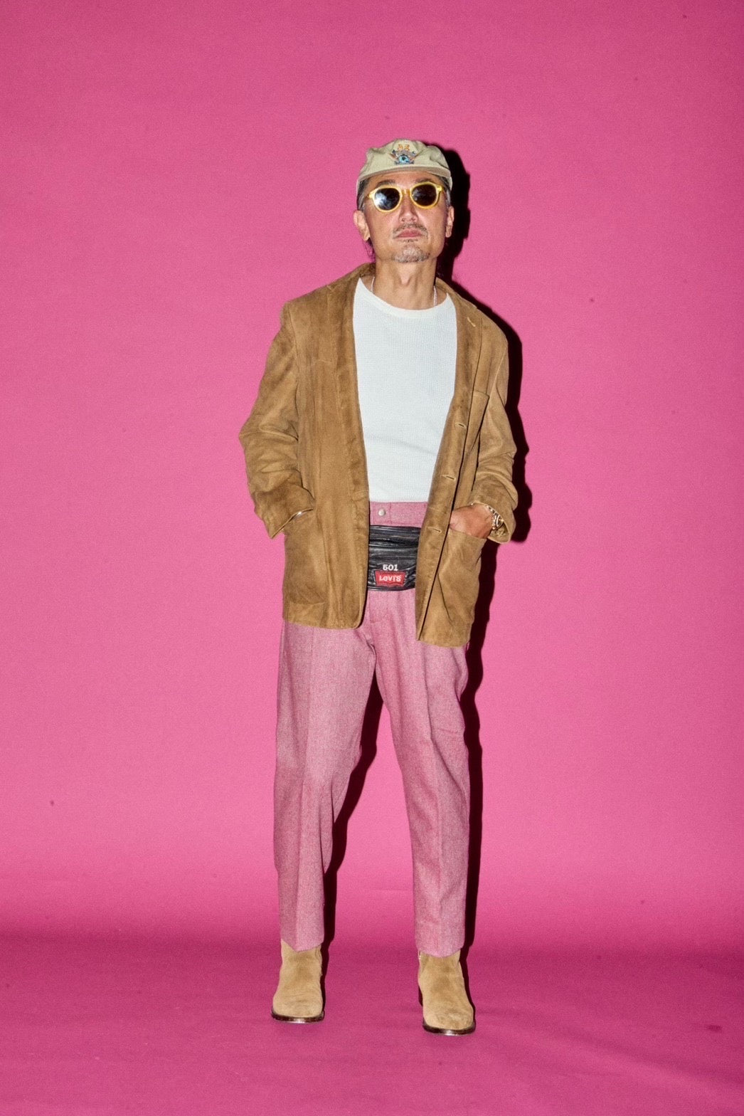 Willow Pants 「P-016 “TAPERED SLACKS / Tweed PINK”」 – SISTER