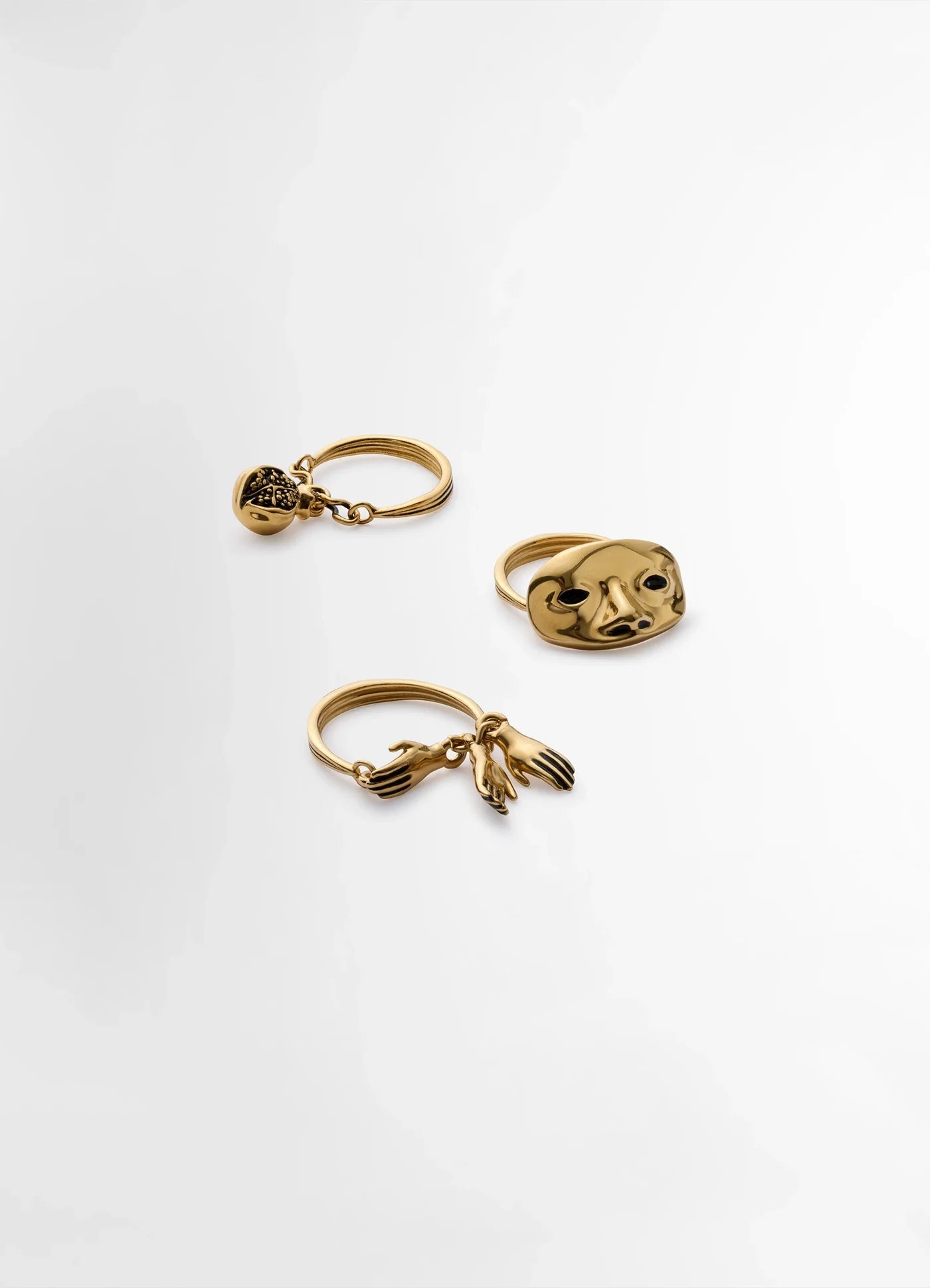 23SS LEMAIRE リングセット（三連）ゴールド LEMAIRE 「ESTAMPE TRIO RINGS」 – SISTER