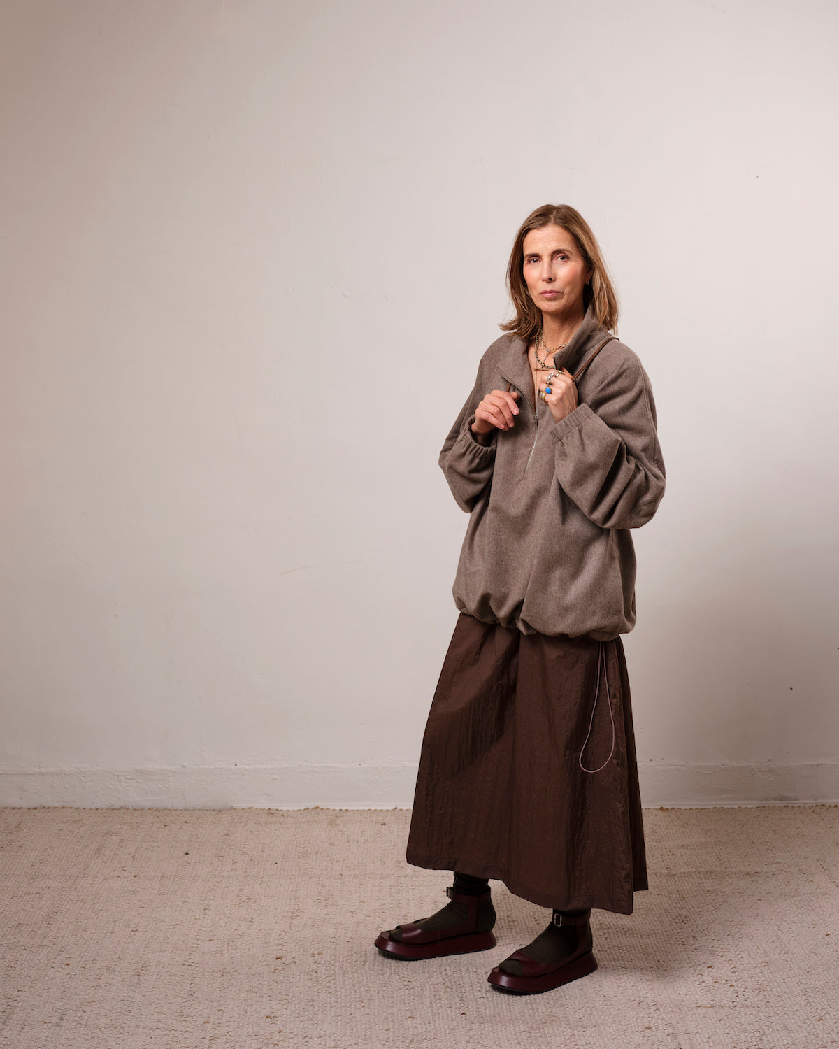 Bogen OLIN PARKA ベージュL TCオーガニックギャバ トレンチコート(60513950-2024