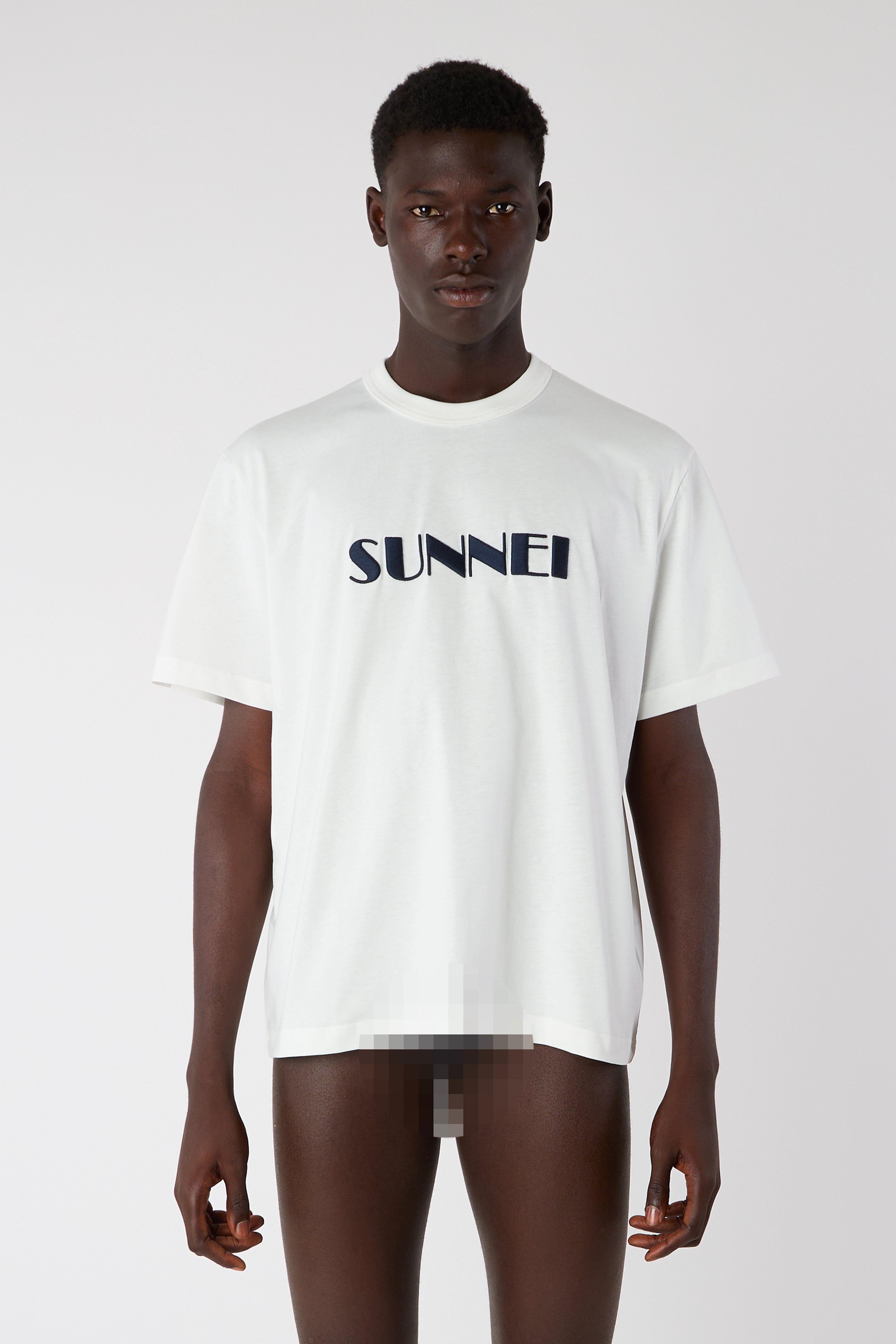 SUNNEI 「CLASSIC T-SHIRT BIG LOGO EMBROIDERED / OFFWHITE/DARK NAVY」 – SISTER