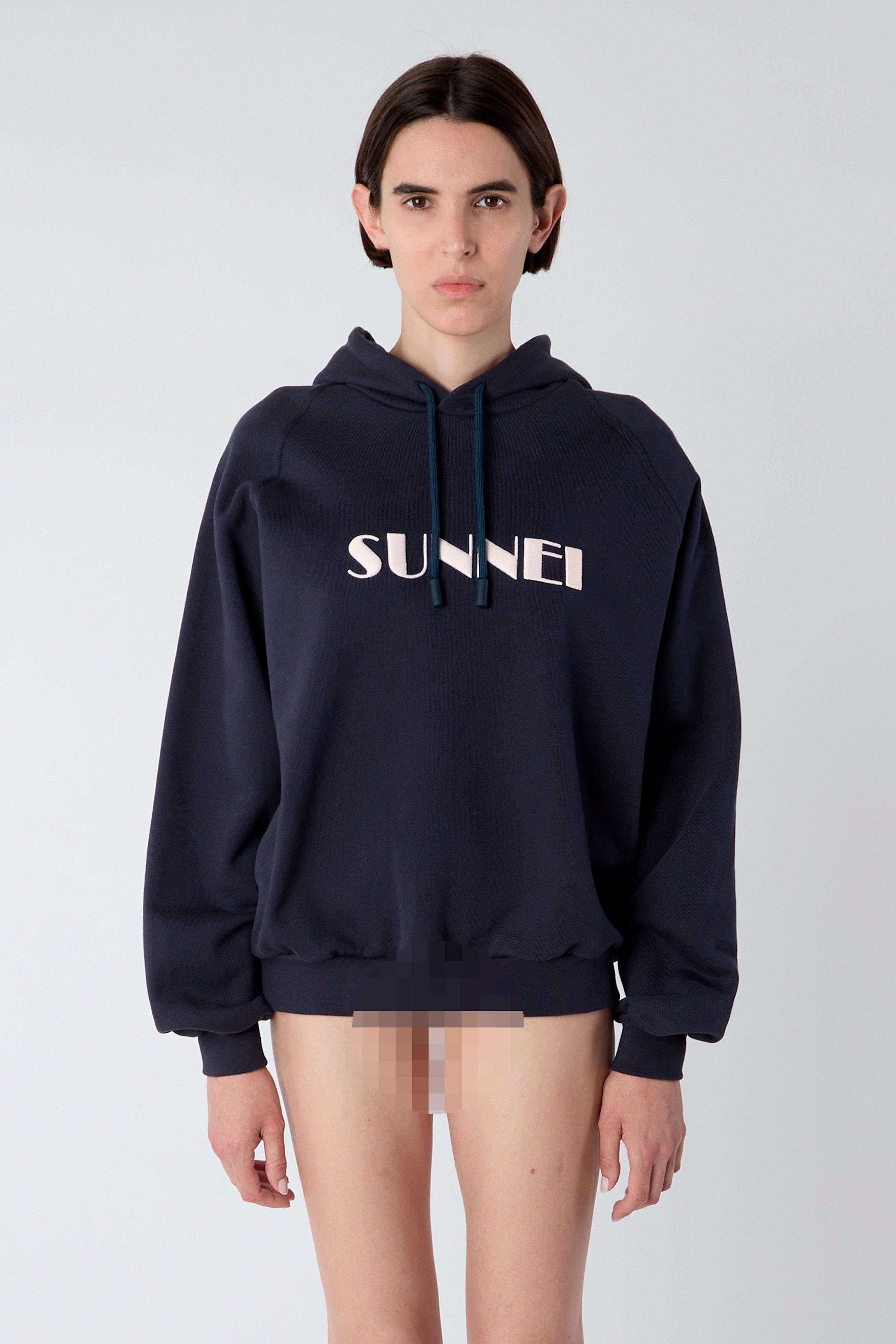 【SUNNEI】Logo Embroid Hoodie/追跡可能/全国送料無料 SUNNEI 「HOODIE BIG LOGO EMBROIDERED / DARK BLUE」 – SISTER