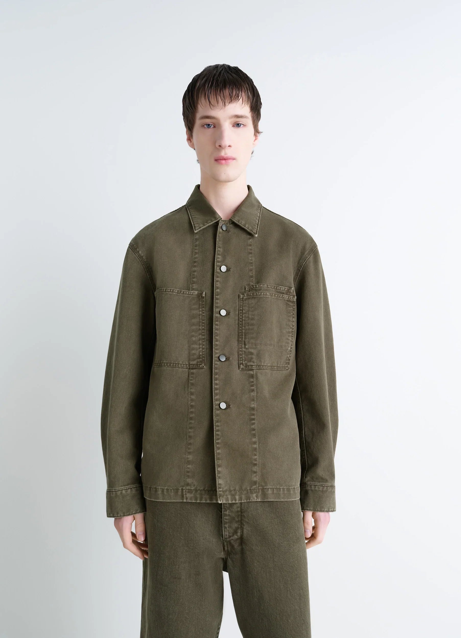 LEMAIRE ワークウェアオーバーシャツ LEMAIRE 「WORKWEAR OVERSHIRT MOSS GREEN」 – SISTER
