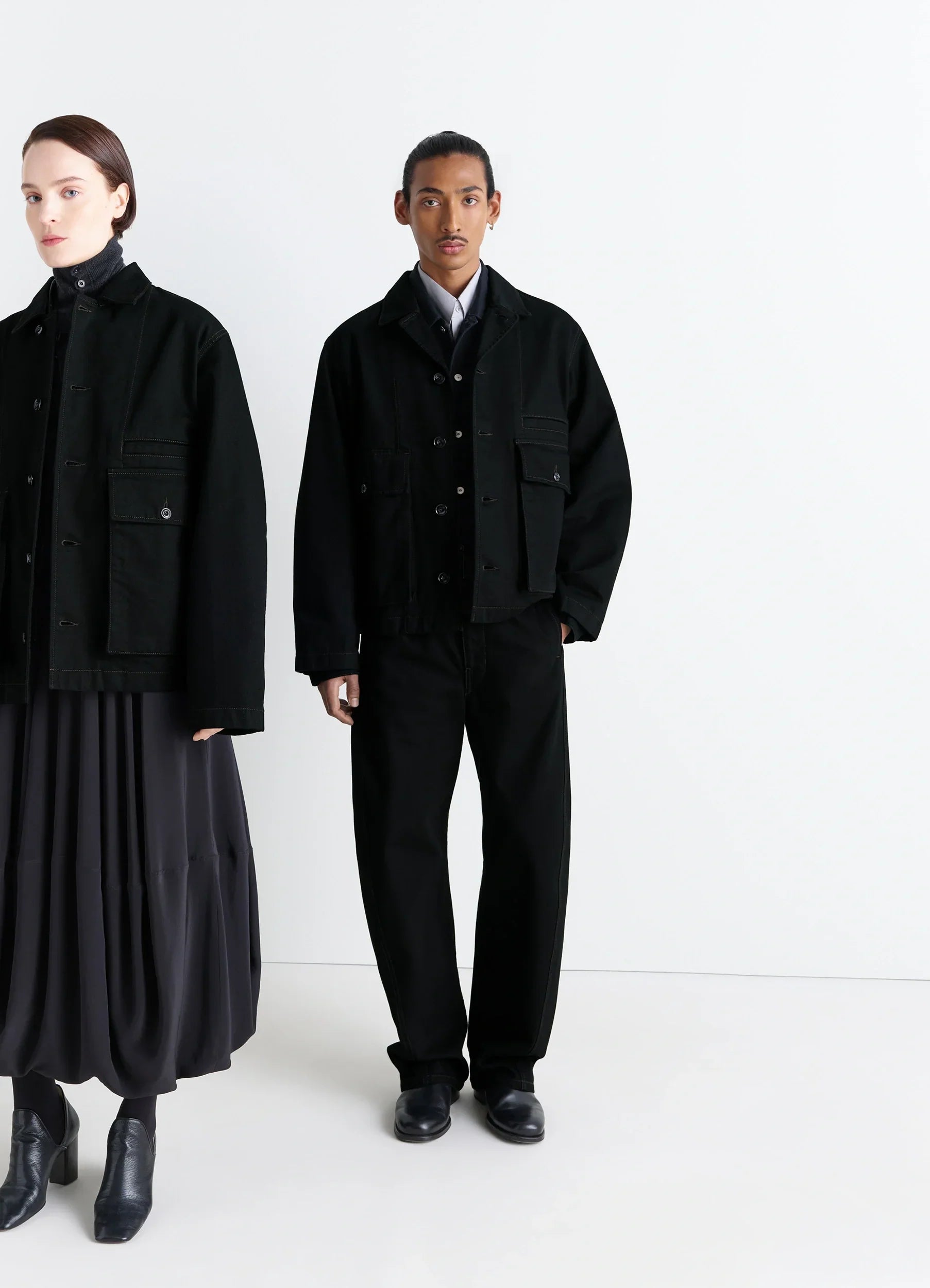 lemaire クロンビージャケット ブラック LEMAIRE レザージャケット | ブラック | FARFETCH JP