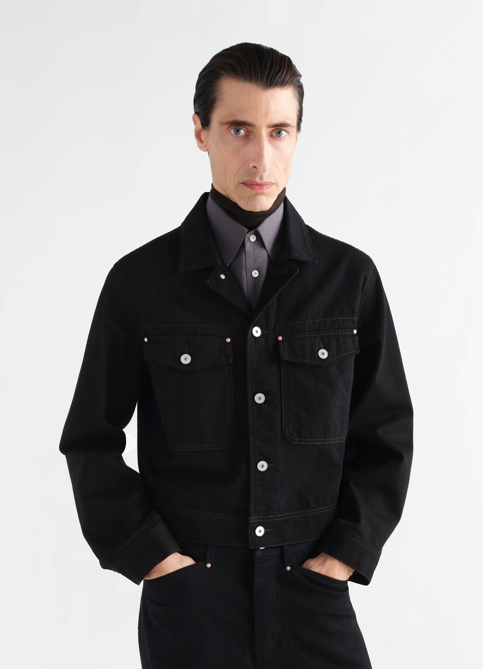 LEMAIRE 「TRUCKER JACKET HEAVY BLACK DENIM」 – SISTER