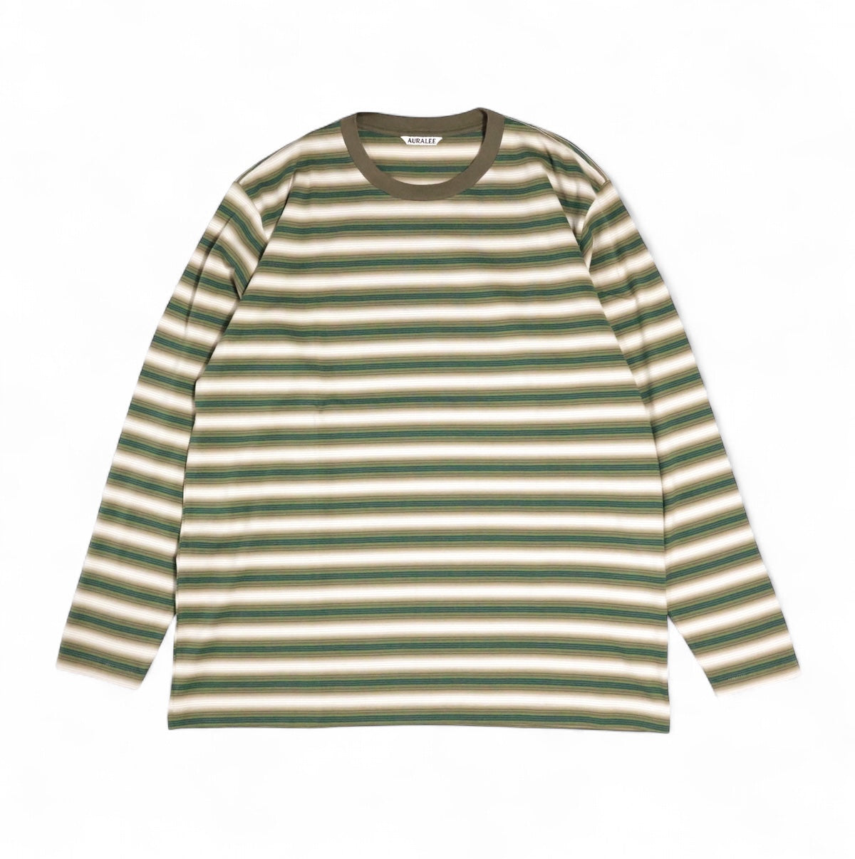 トップス AURALEE GRADIENT STRIPE JERSEY L/S TEE 5 Gradient Stripe Jersey L/S Tee | EUREKA FACTORY HEIGHTS