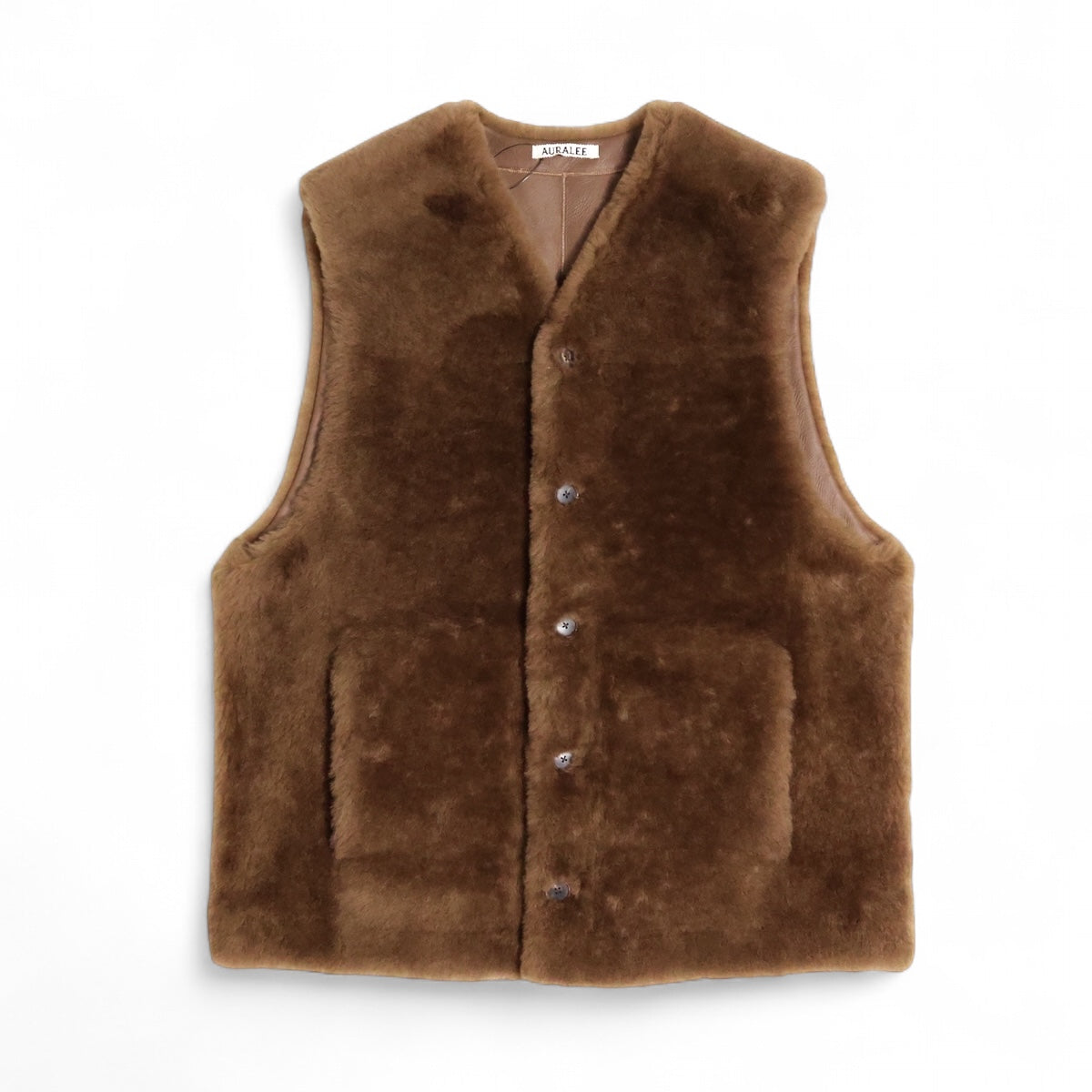 トップス AURALEE STRAIGHT MERINO MOUTON FUR VEST AURALEE「STRAIGHT MERINO MOUTON FUR VEST」 – SISTER