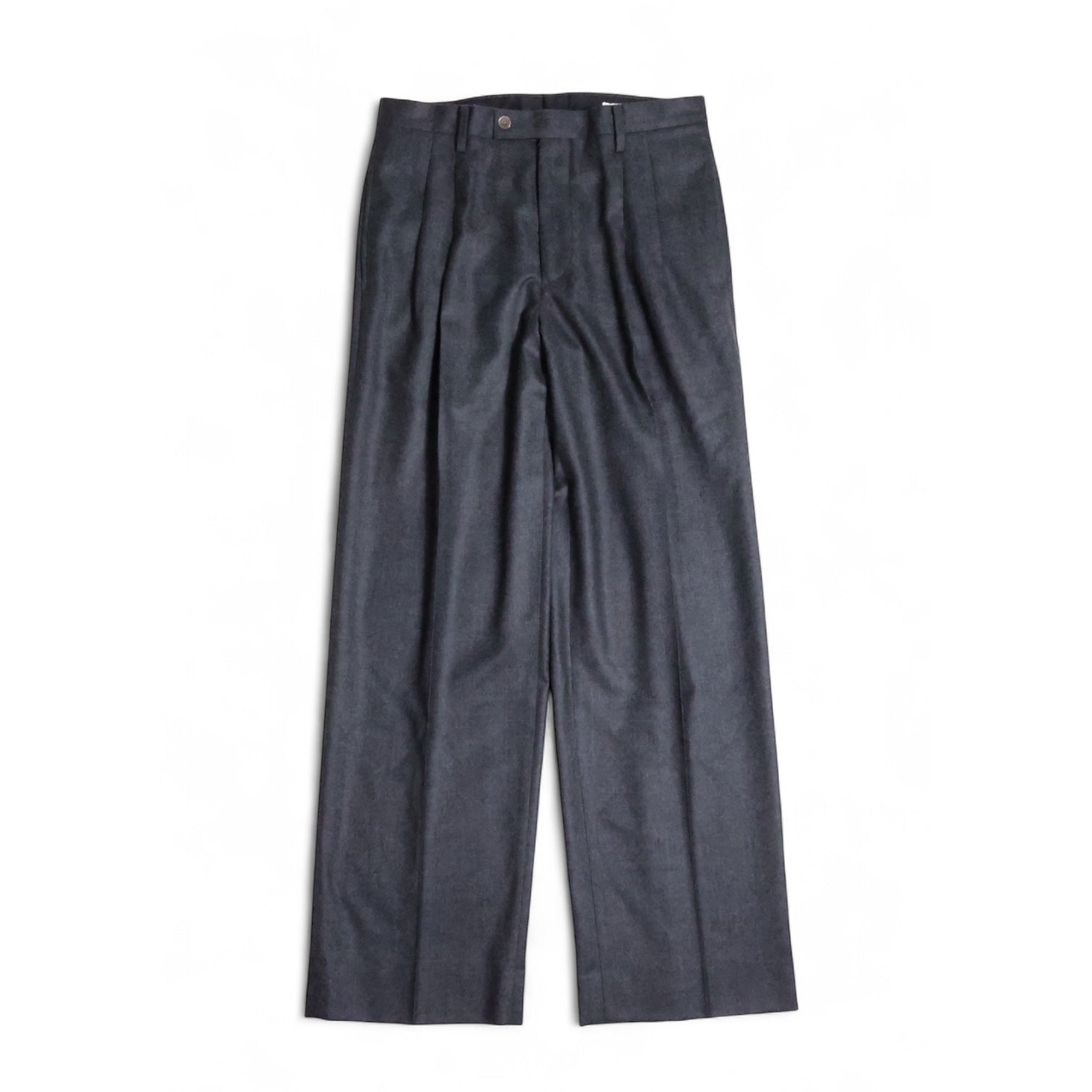 AURALEE SUPER LIGHT WOOL TWO-TUCK SLACKS LIGHT WOOL MAX GABARDINE