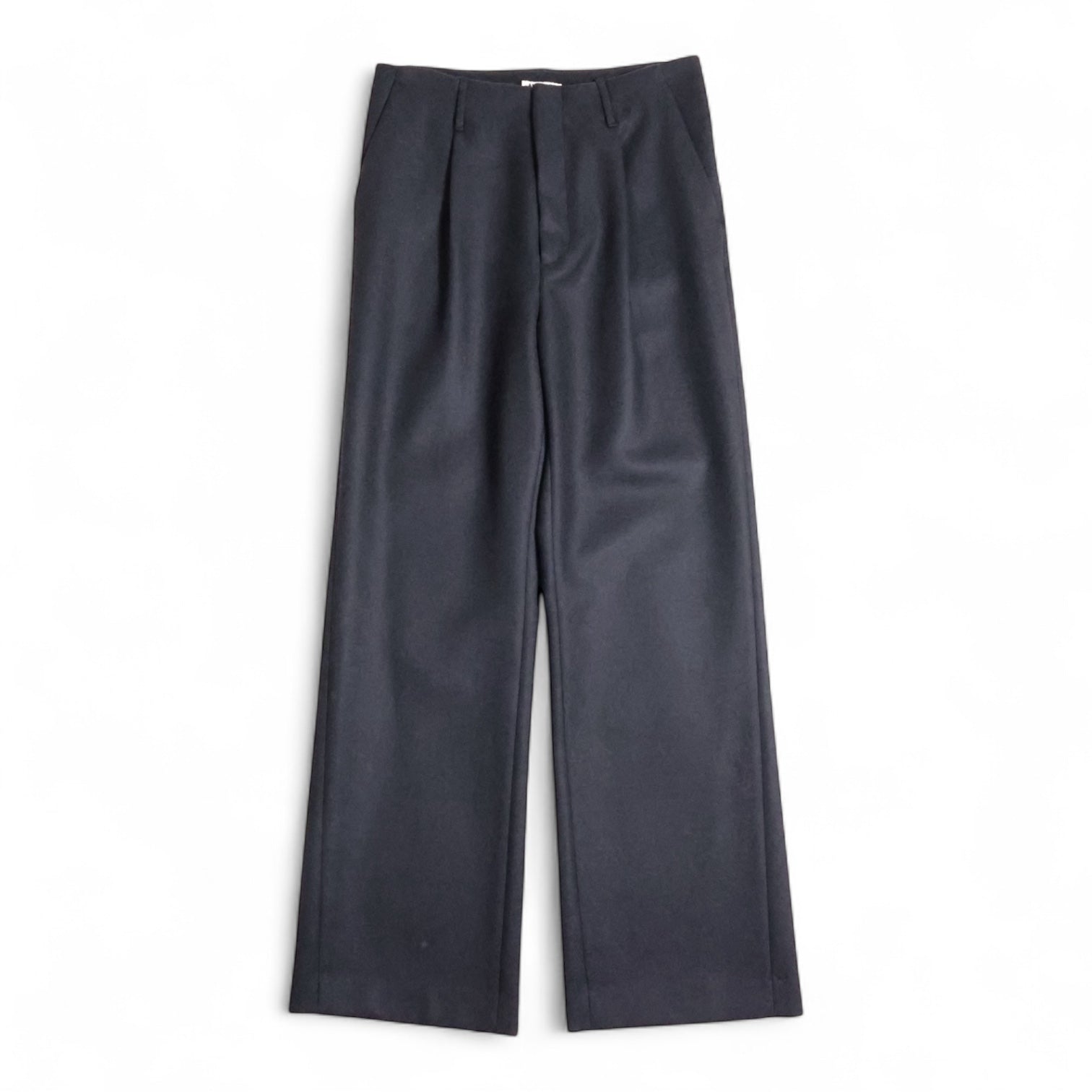 AURALEE 「LIGHT MELTON ONE-TUCK SLACKS / DARK CHARCOAL」 – SISTER