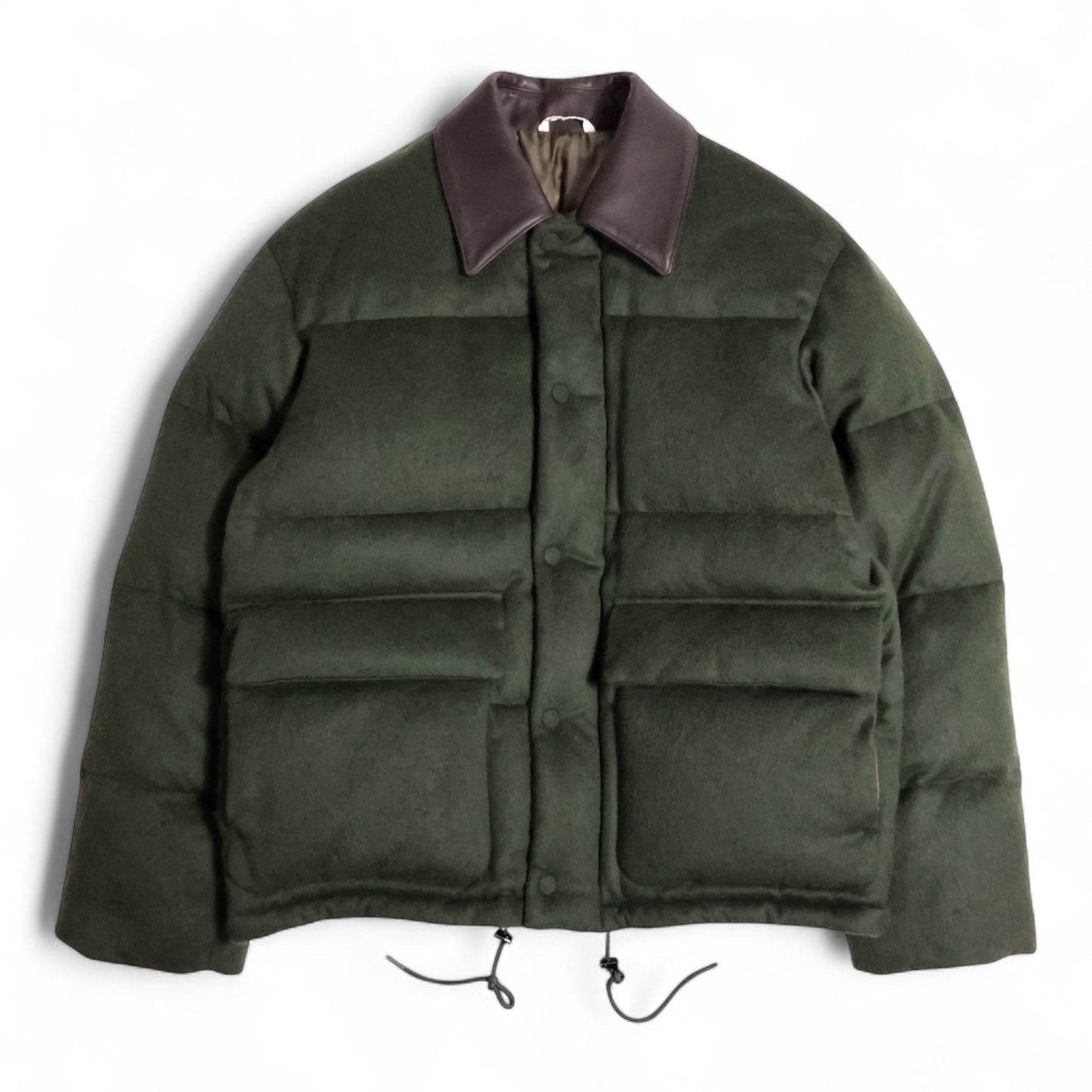 AURALEE 「BABY CAMEL FLANNEL DOWN BLOUSON / DARK OLIVE」 – SISTER