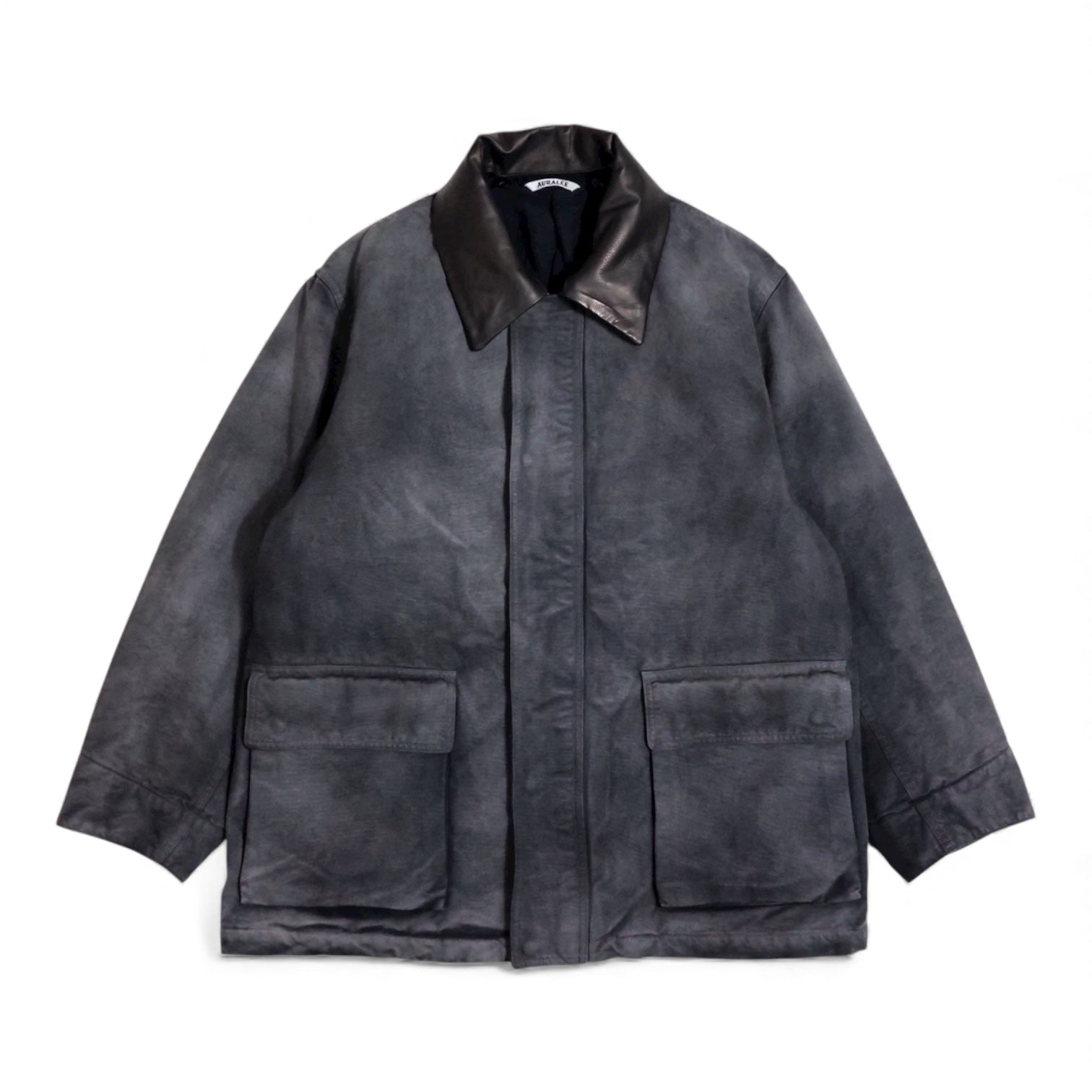 ジャケット・アウター AURALEE PRODUCT DYED ORGANICCOTTON DUCK AURALEE「PRODUCT DYED ORGANIC COTTON DUCK BLOUSON / FADED BLACK