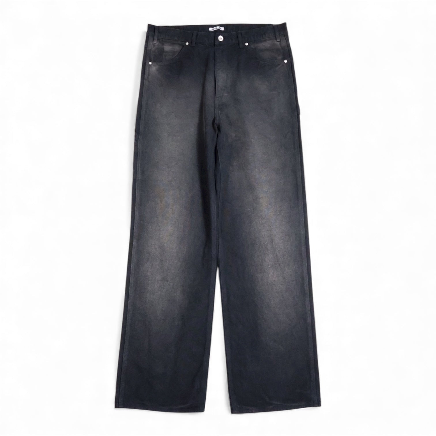 AURALEE 「PRODUCT DYED ORGANIC COTTON DUCK PAINTER PANTS / FADED