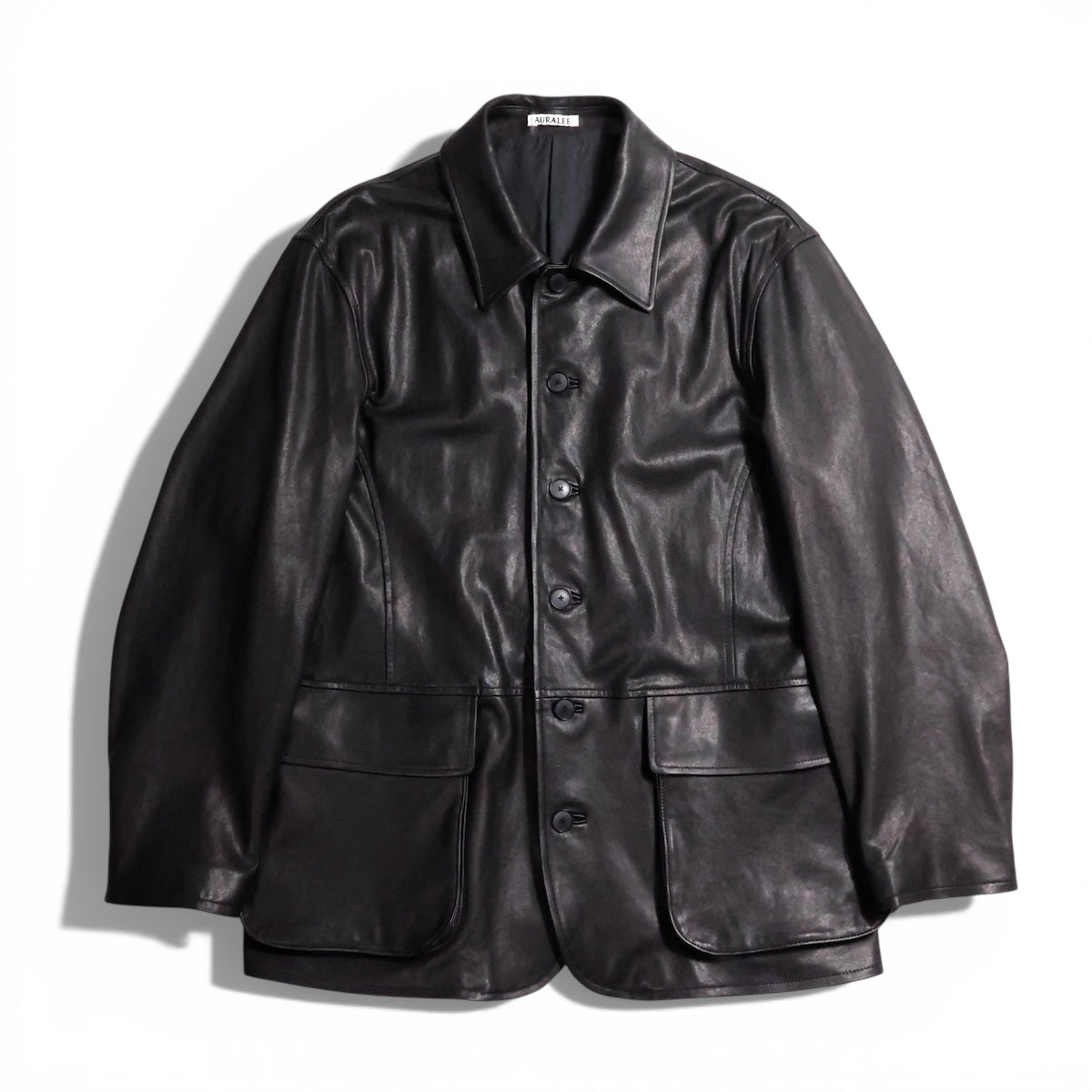 AURALEE「TEXTURED LAMB LEATHER BLOUSON」 – SISTER