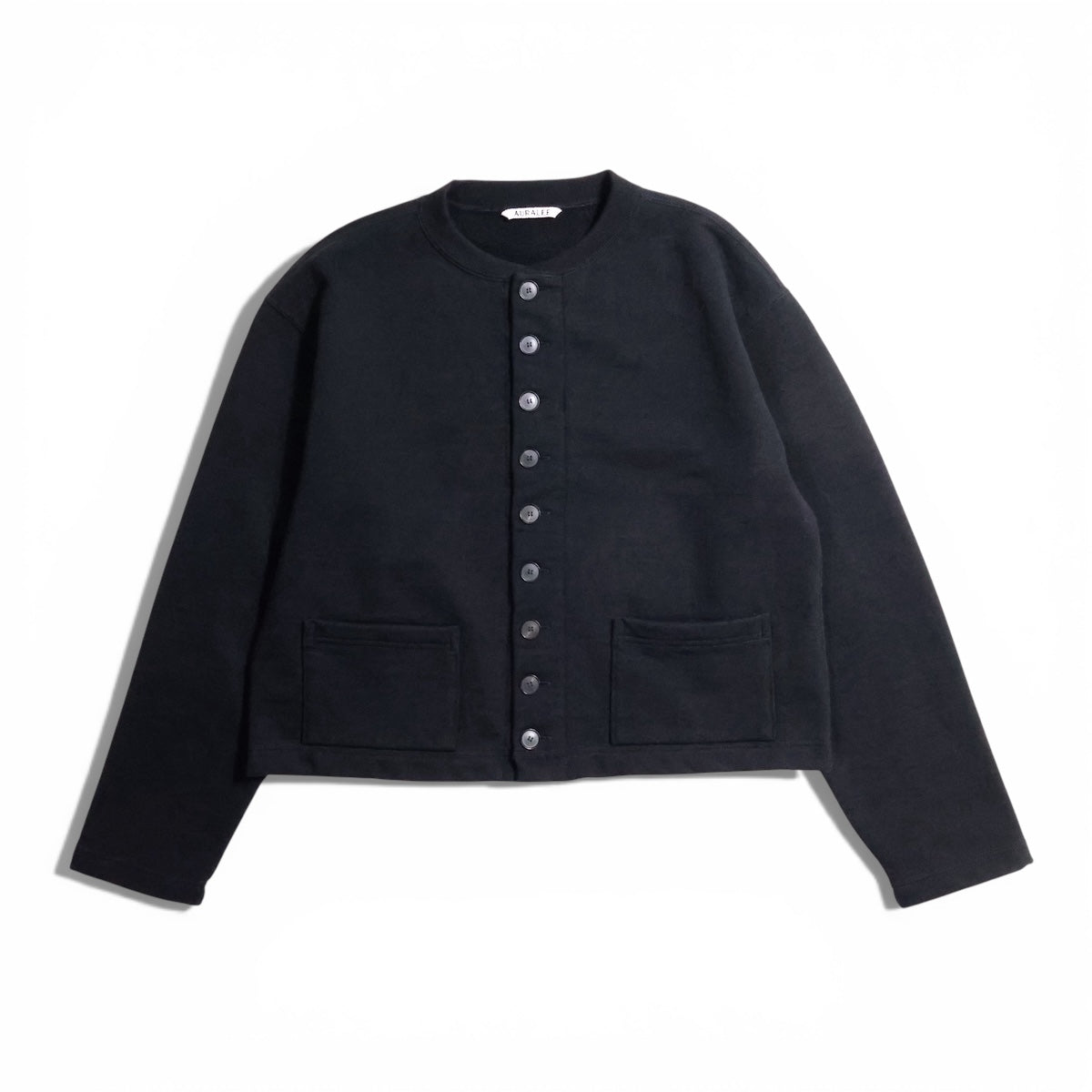 AURALEE 「SMOOTH SOFT BD SWEAT CARDIGAN / BLACK」 – SISTER
