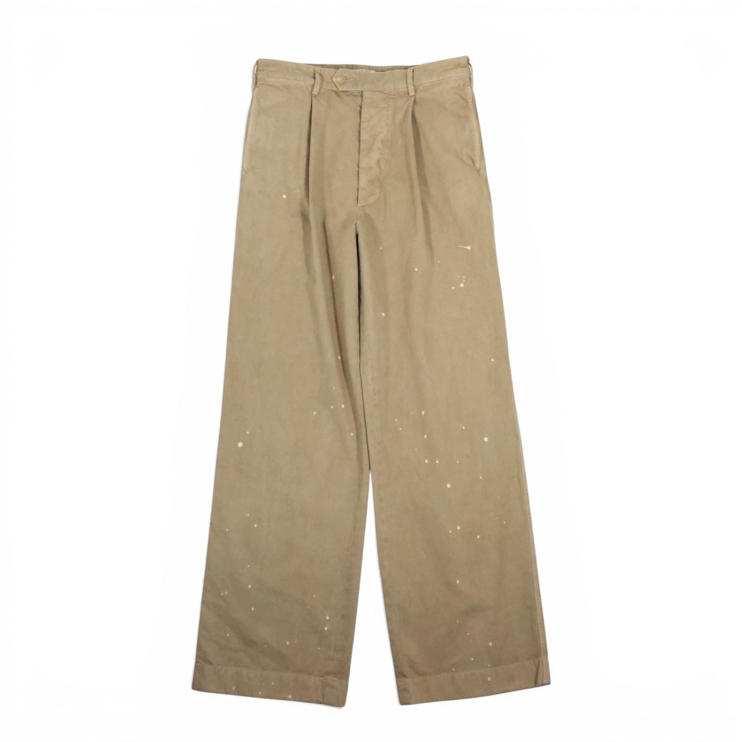 AURALEE 「GARMENT-DYED FINX LIGHT CHINO ONE-TUCK WIDE PANTS
