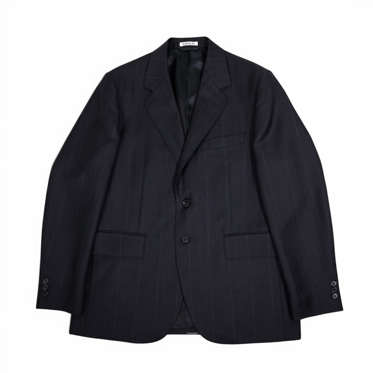 AURALEE 「BLUEFACED WOOL JACKET / CHARCOAL NAVY STRIPE」 – SISTER AURALEE 「BLUEFACED WOOL JACKET / CHARCOAL NAVY STRIPE」 – SISTER