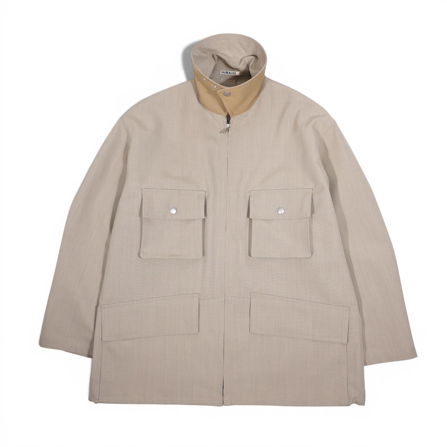 AURALEE 「WOOL MAX CANVAS BLOUSON / TOP GRAY BEIGE」 – SISTER