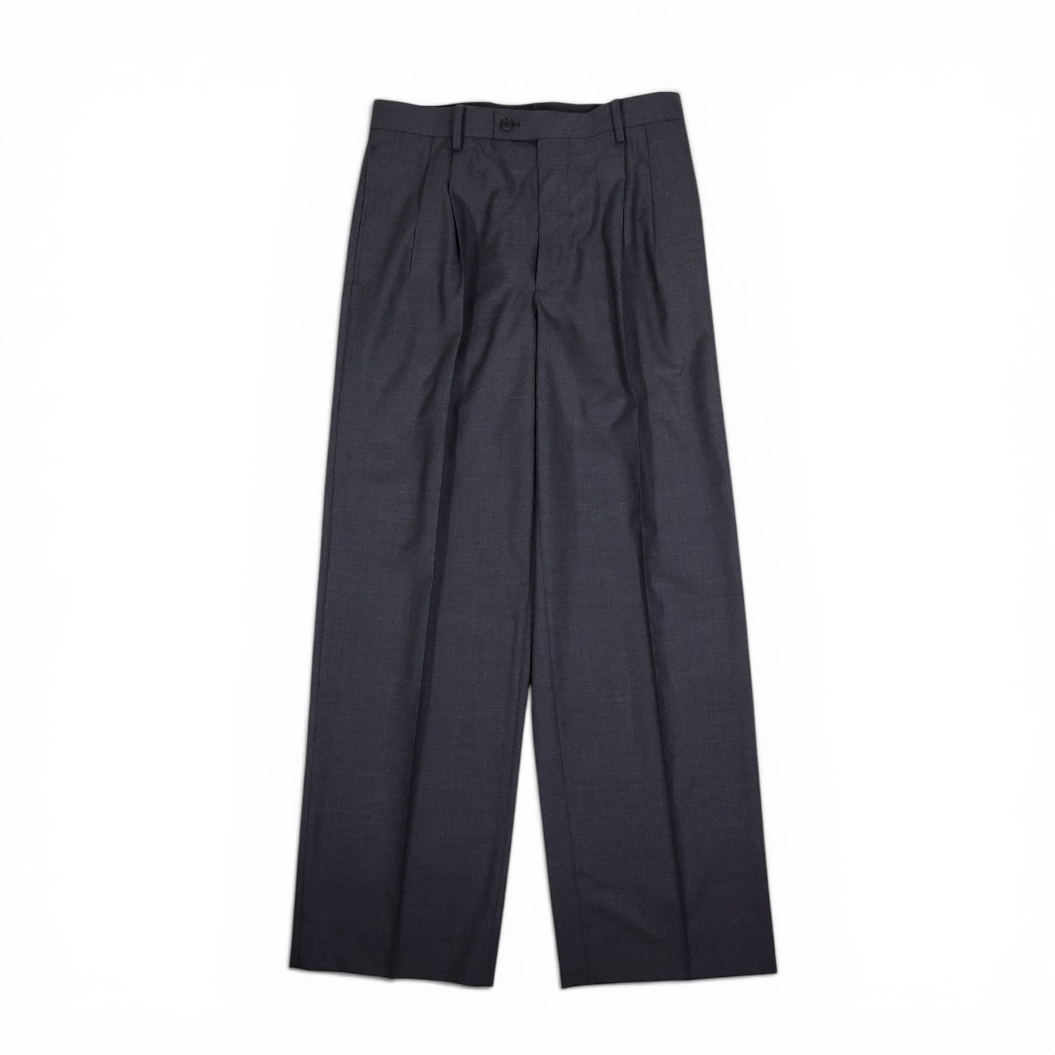 AURALEE ブラック トロピカルウールスラックス AURALEE「ULTRA FINE TROPICAL WOOL TWO-TUCK SLACKS / TOP CHARCOAL