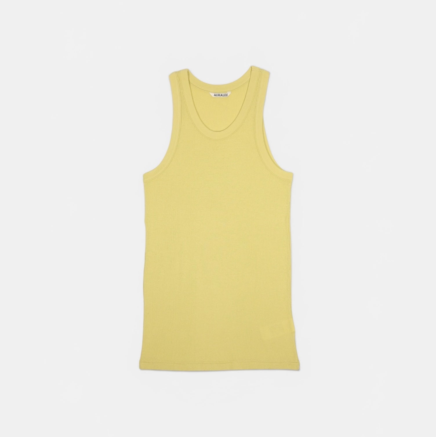 AURALEE ORGANIC SOFT RIB TANK TOP ターコイズ AURALEE 「ORGANIC SOFT RIB TANK / DUSTY YELLOW」 – SISTER
