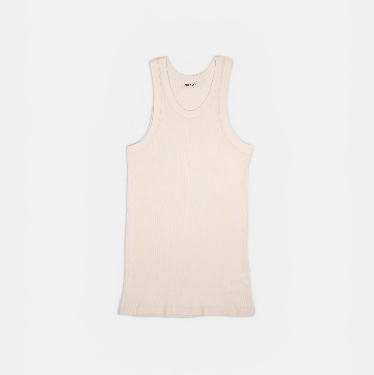 トップス AURALEE ORGANIC SOFT RIB TANK TOP AURALEE】 ORGANIC SOFT RIB TANK TOP / COTTON SILK STRETCH DOUBLE