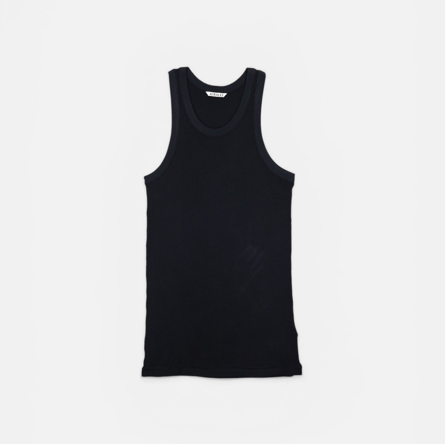 AURALEE ORGANIC SOFT RIB TANK TOP ターコイズ AURALEE - Organic Soft Rib Tank Top (3 COLORS) WASHIDA