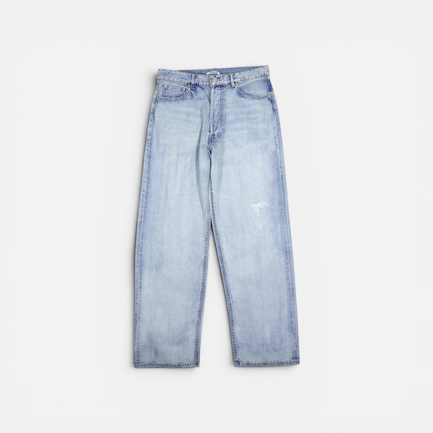 AURALEE 「FADED SELVEDGE LIGHT DENIM WIDE PANTS / LIGHT INDIGO
