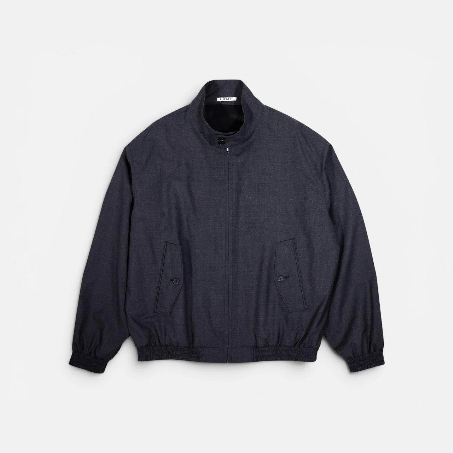 AURALEE「ULTRA FINE TROPICAL WOOL ZIP BLOUSON / TOP CHARCOAL
